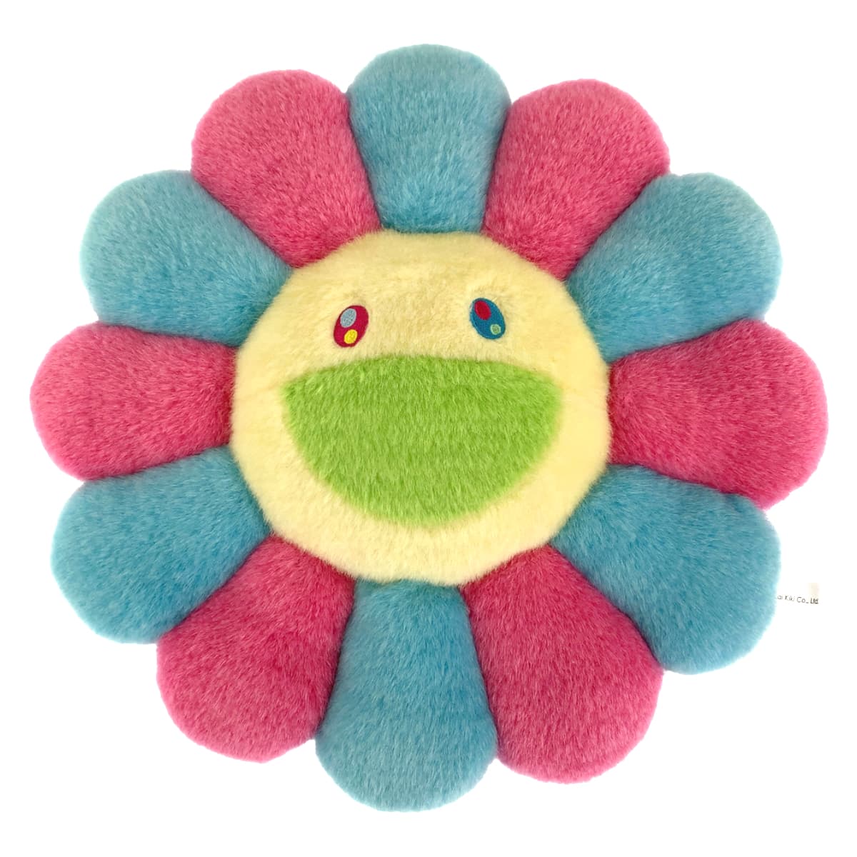 カイカイキキ 村上隆 ピンク 水色 ブルー マルチカラー コットン フラワークッション ピロー  レディース