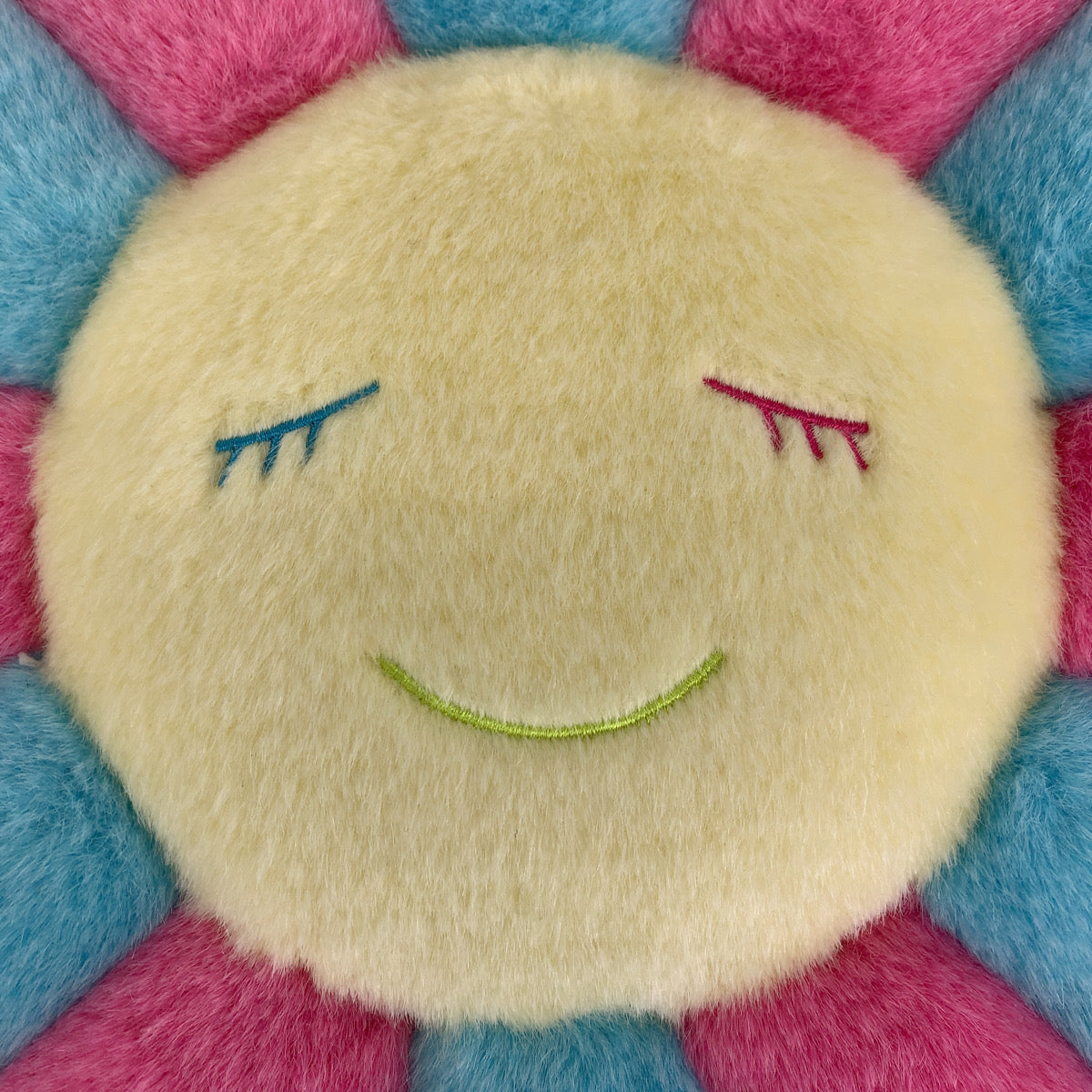 カイカイキキ 村上隆 ピンク 水色 ブルー マルチカラー コットン フラワークッション ピロー  レディース