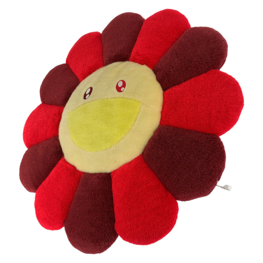 カイカイキキ kaikaikiki 村上隆 レッド 赤 ボルドー コットン フラワークッション ピロー  レディース