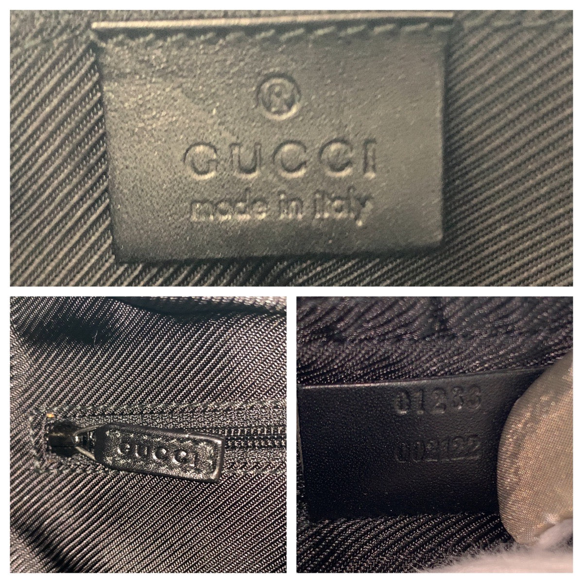 C-087
GUCCI グッチ GGキャンバス ハーフムーン ブラック 黒 シルバー金具 GGキャンバス / レザー ショルダーバッグ ハンドバッグ  レディース