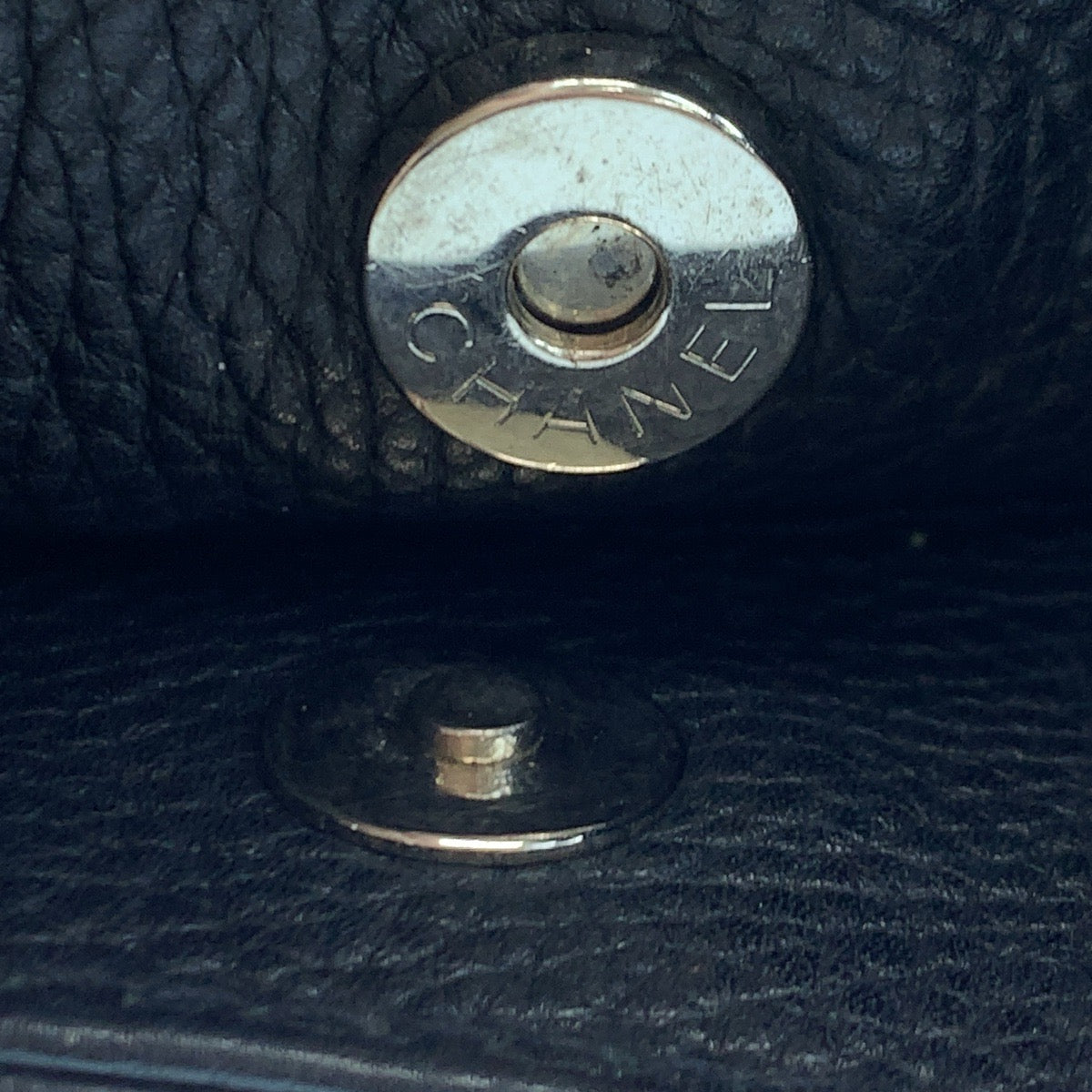 CHANEL シャネル ヴィンテージ フリンジ ココマーク ブラック 黒 シルバー金具 レザー ハンドバッグ トートバッグ  レディース