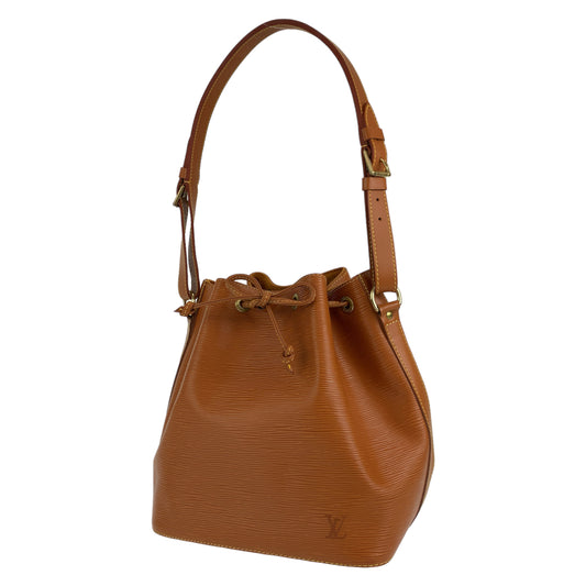 LOUIS VUITTON ルイヴィトン エピ プチノエ ジパングゴールド ブラウン 茶 エピレザー M44008 ショルダーバッグ トートバッグ  レディース