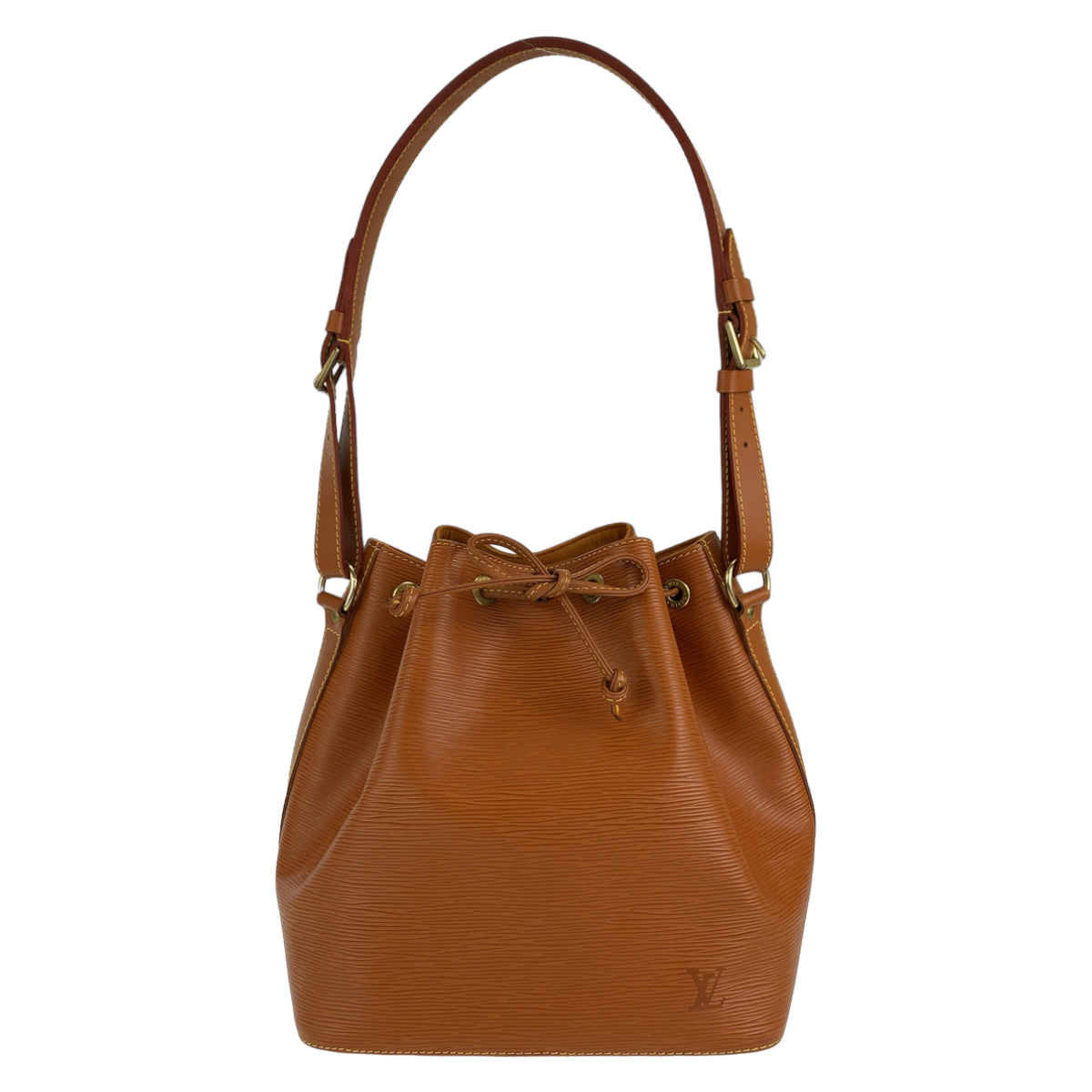 LOUIS VUITTON ルイヴィトン エピ プチノエ ジパングゴールド ブラウン 茶 エピレザー M44008 ショルダーバッグ トートバッグ  レディース