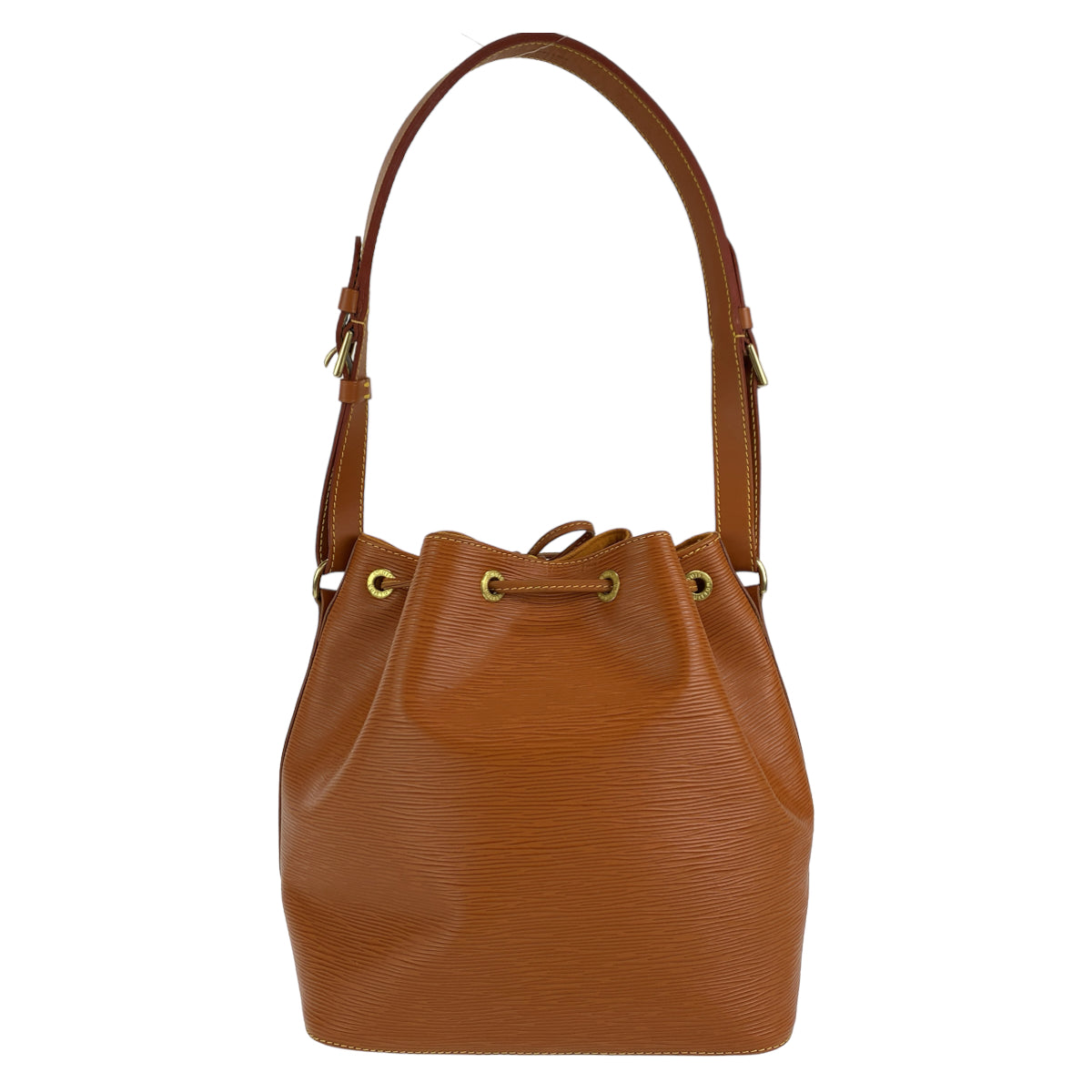 LOUIS VUITTON ルイヴィトン エピ プチノエ ジパングゴールド ブラウン 茶 エピレザー M44008 ショルダーバッグ トートバッグ  レディース