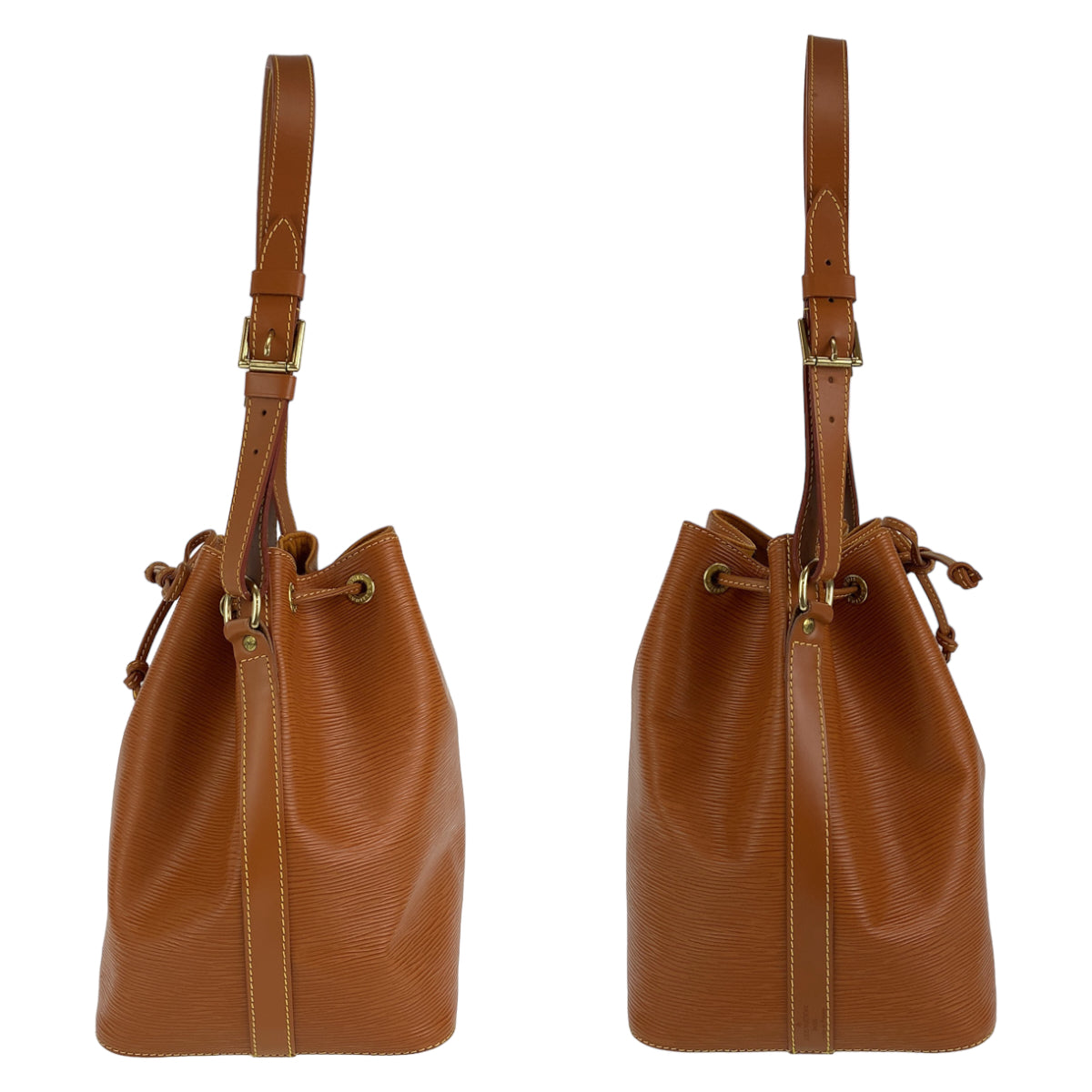 LOUIS VUITTON ルイヴィトン エピ プチノエ ジパングゴールド ブラウン 茶 エピレザー M44008 ショルダーバッグ トートバッグ  レディース