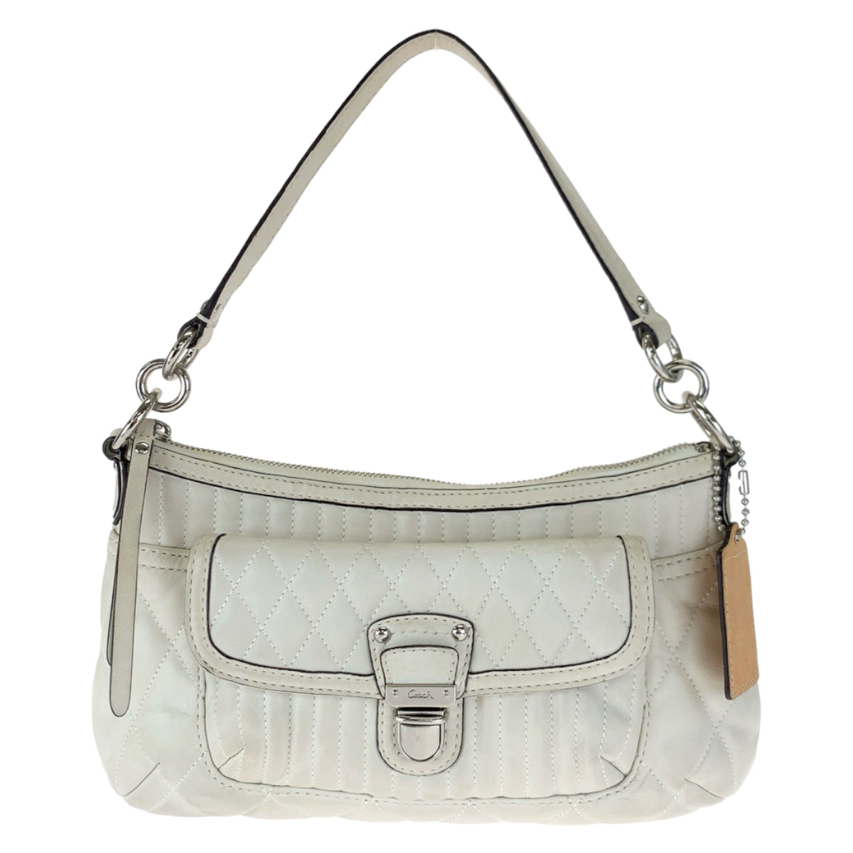 COACH コーチ ホワイト 白 レザー 19855 ショルダーバッグ ハンドバッグ 2way  レディース