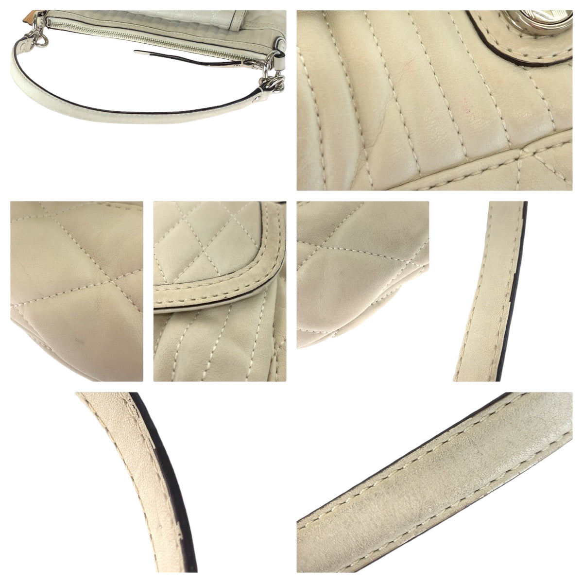 COACH コーチ ホワイト 白 レザー 19855 ショルダーバッグ ハンドバッグ 2way  レディース