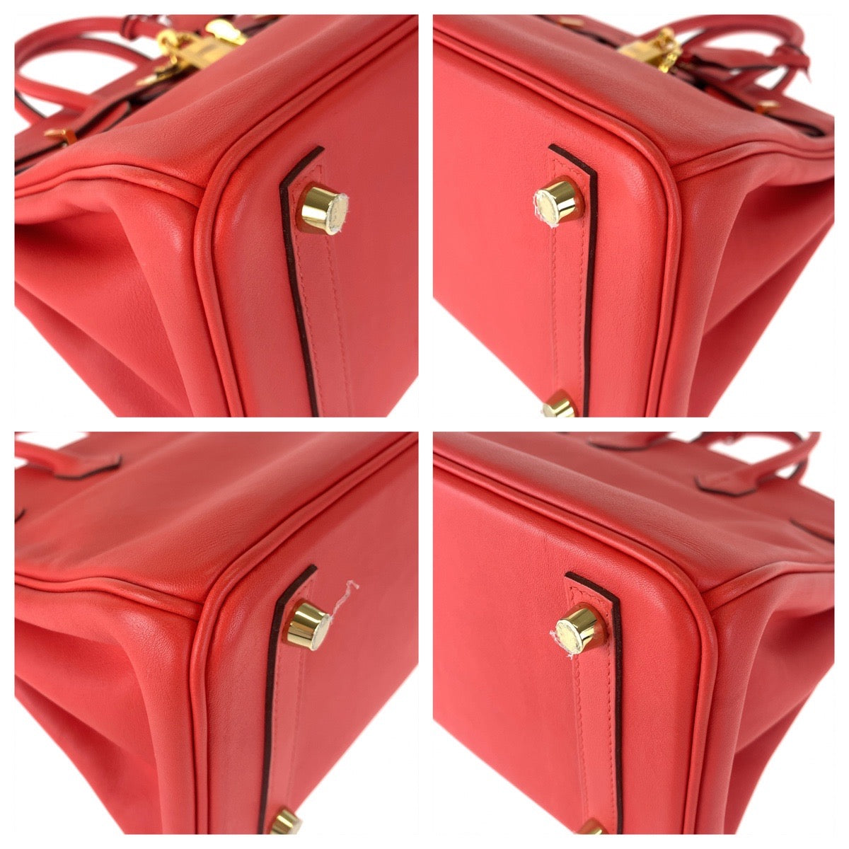 HERMES エルメス バーキン25 ルージュトマト レッド 赤 ゴールド金具 ヴォースイフト ハンドバッグ トートバッグ A刻印  レディース