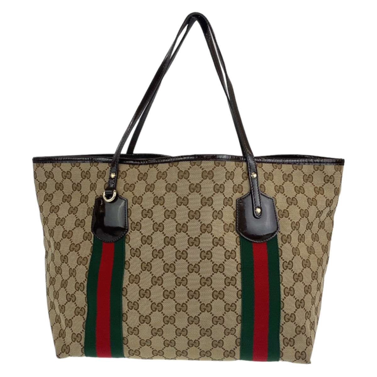 GUCCI グッチ シェリーライン ジョリー ブラウン 茶色 GGキャンバス 211970 ショルダーバッグ トートバッグ  レディース