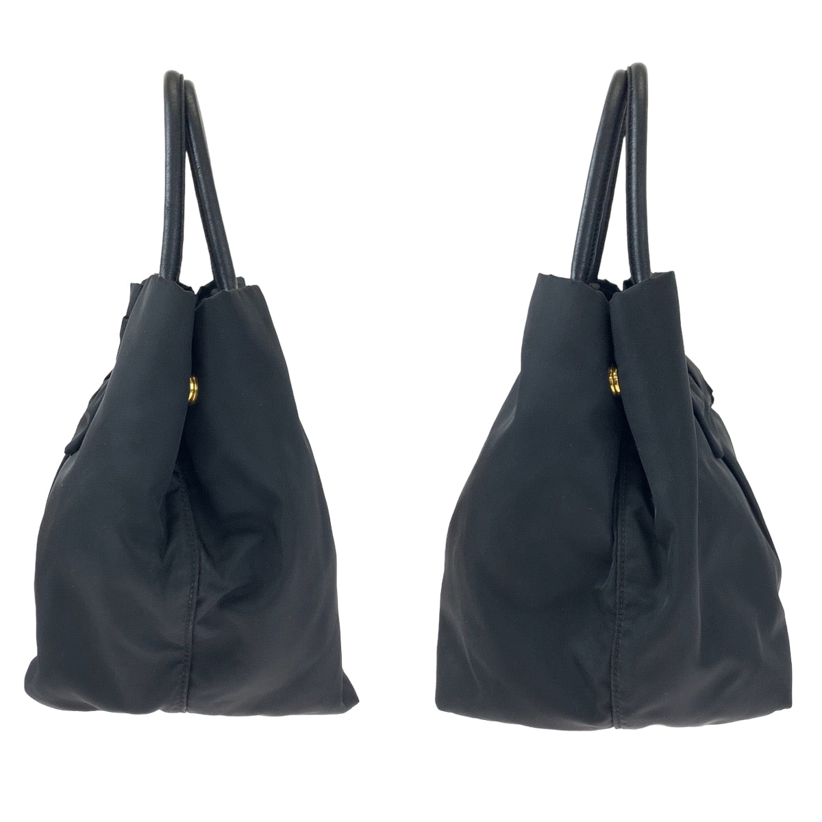 PRADA Prada Tessuto Ribbon Black Nylon Tote Bag Handbag for Women