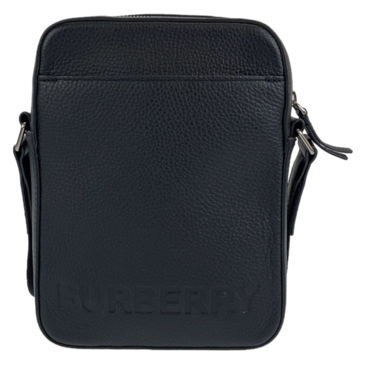 BURBERRY バーバリー THORNTON ブラック 黒 シルバー金具 レザー 80528891 ショルダーバッグ 斜め掛けバッグ  メンズ