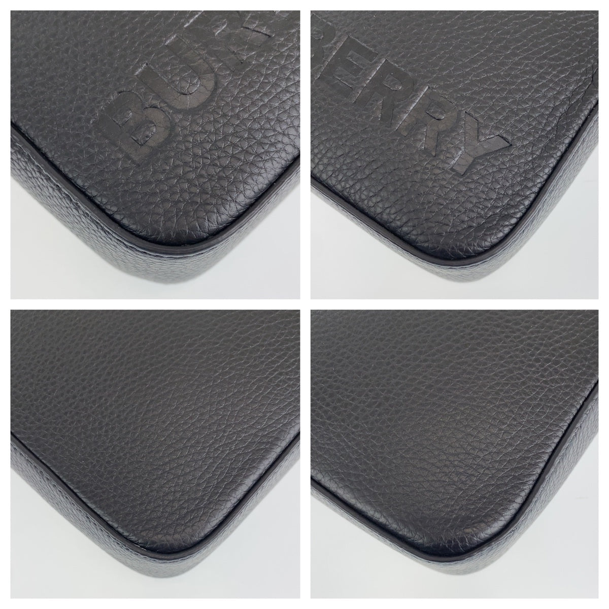 BURBERRY バーバリー THORNTON ブラック 黒 シルバー金具 レザー 80528891 ショルダーバッグ 斜め掛けバッグ  メンズ