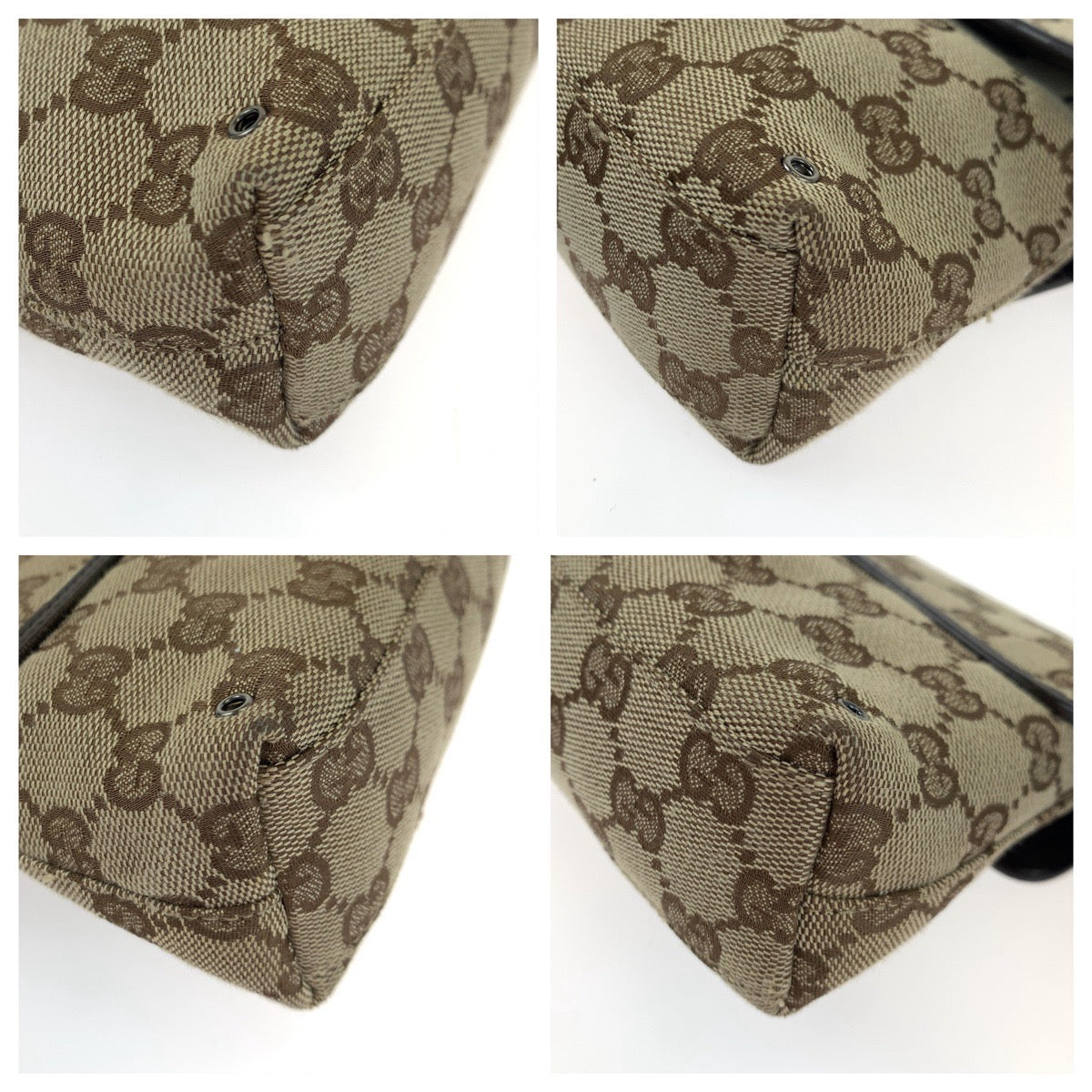GUCCI グッチ ブラウン 茶 ベージュ GGキャンバス 92543 ウエストバッグ ボディバッグ 男女兼用  メンズ
