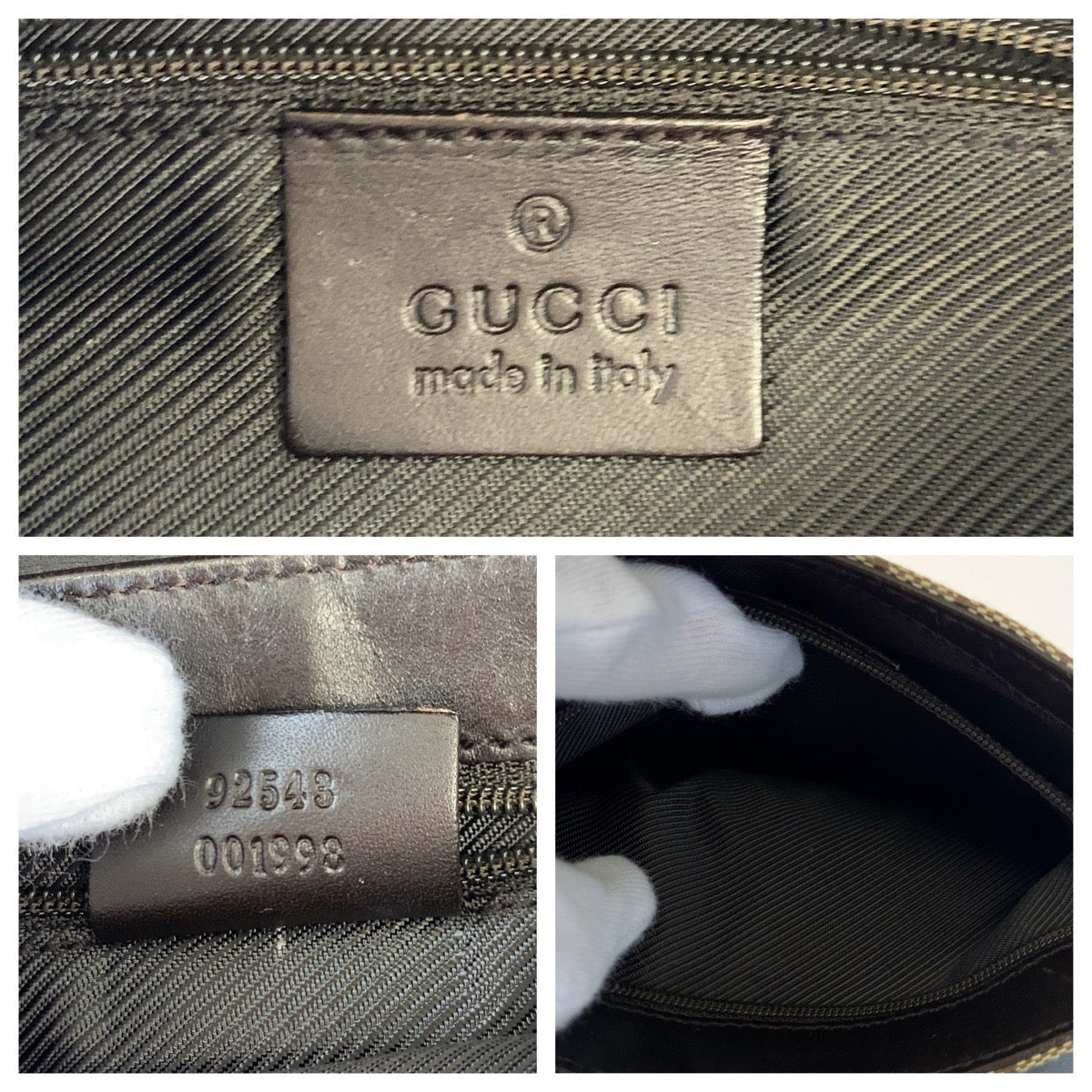 GUCCI グッチ ブラウン 茶 ベージュ GGキャンバス 92543 ウエストバッグ ボディバッグ 男女兼用  メンズ