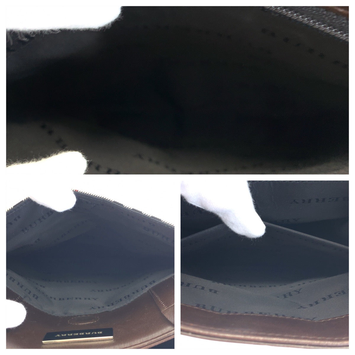 BURBERRY バーバリー ノバチェック ブラウン 茶 キャンバス / レザー トートバッグ ハンドバッグ  レディース