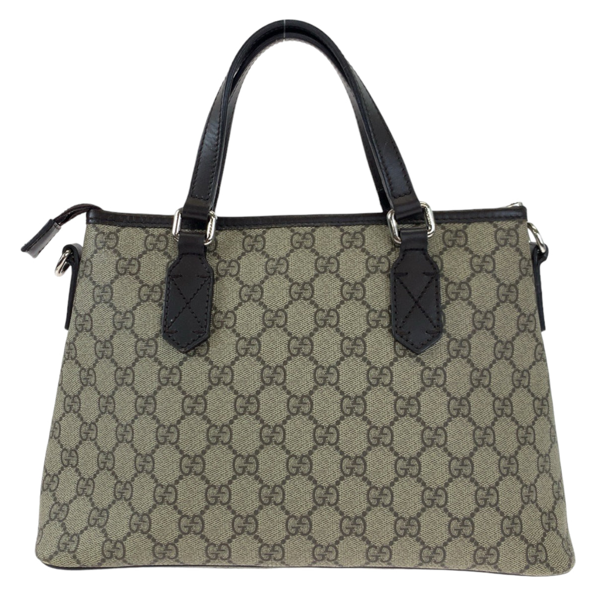 GUCCI グッチ GGスプリーム ブラウン ベージュ PVC 429019 ハンドバッグ ショルダーバッグ 2way  レディース