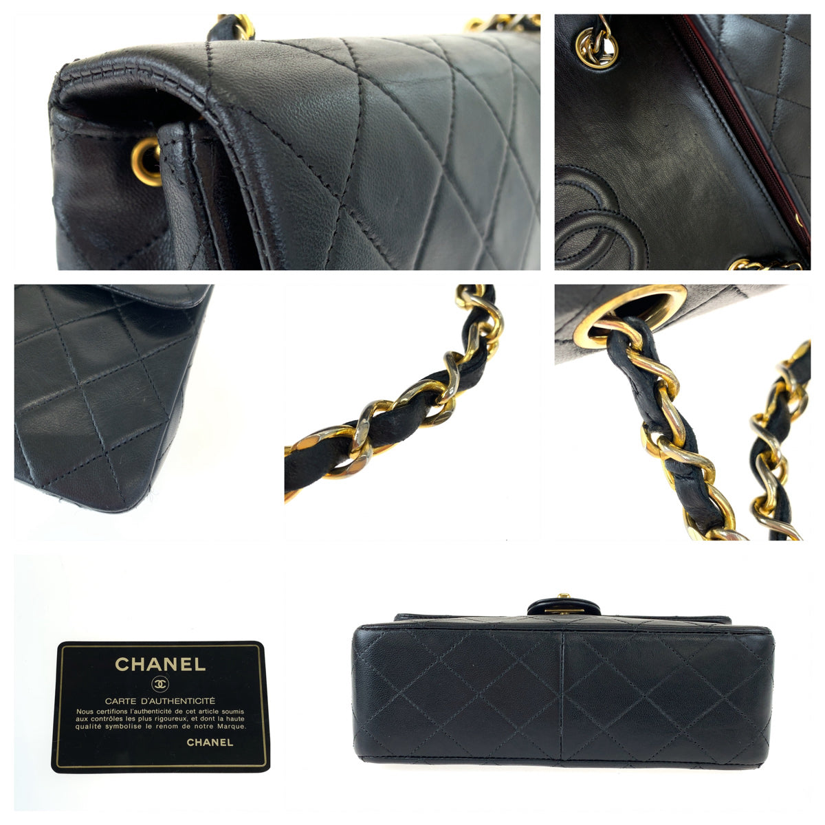 CHANEL シャネル マトラッセ ココマーク ターンロック ブラック 黒 ゴールド金具 ラムスキン チェーンショルダーバッグ 斜め掛け  レディース