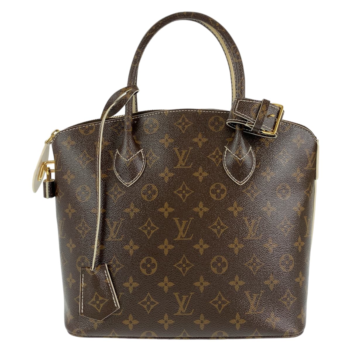 LOUIS VUITTON ルイヴィトン シャイニーモノグラム ロックイットPM ブラウン 茶 ゴールド金具 PVC M40597 ハンドバッグ トートバッグ  レディース