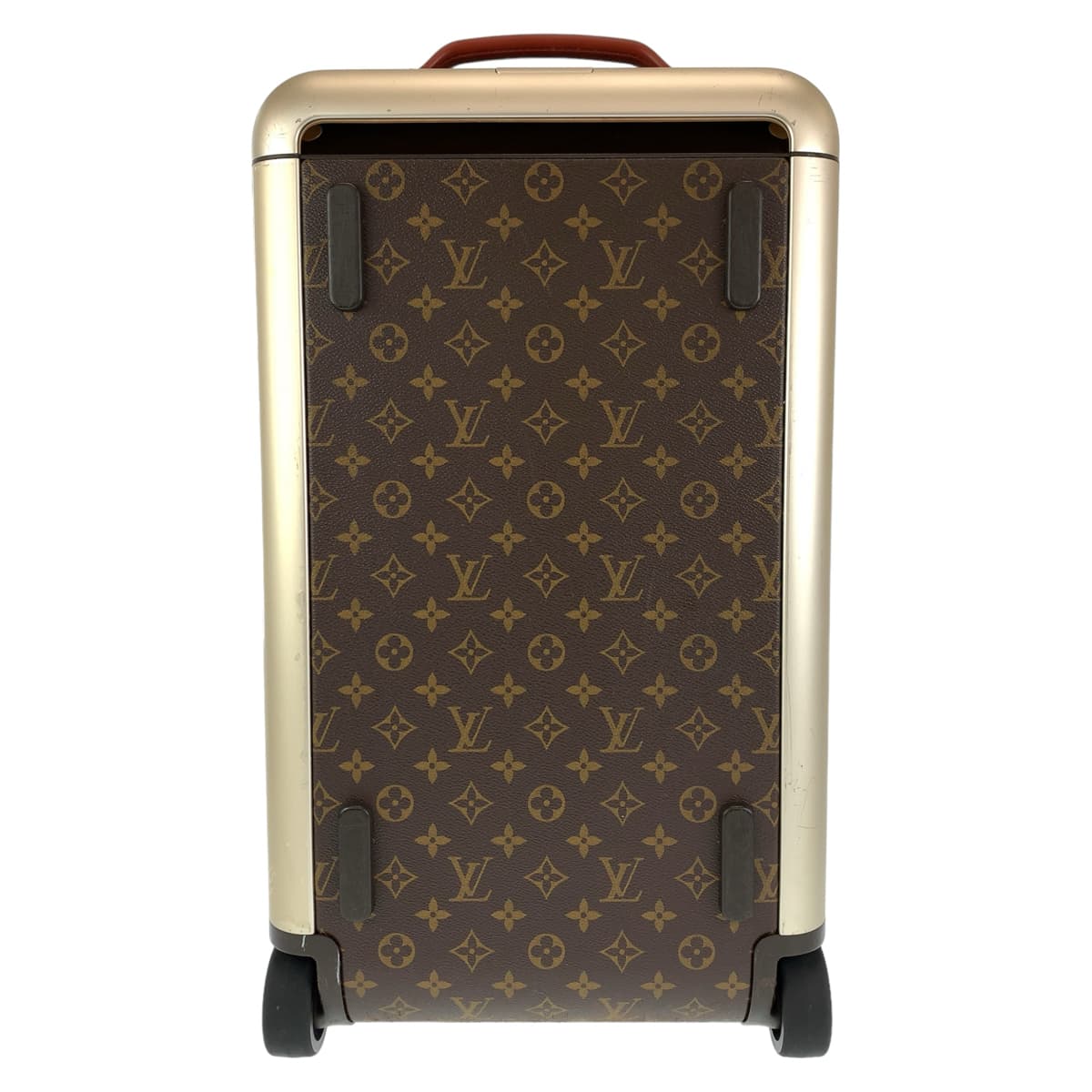 LOUIS VUITTON ルイヴィトン モノグラム ホライゾン ソフト 男女兼用 ブラウン 茶 シルバー金具 PVC M20109 キャリーバッグ ボストンバッグ  レディース