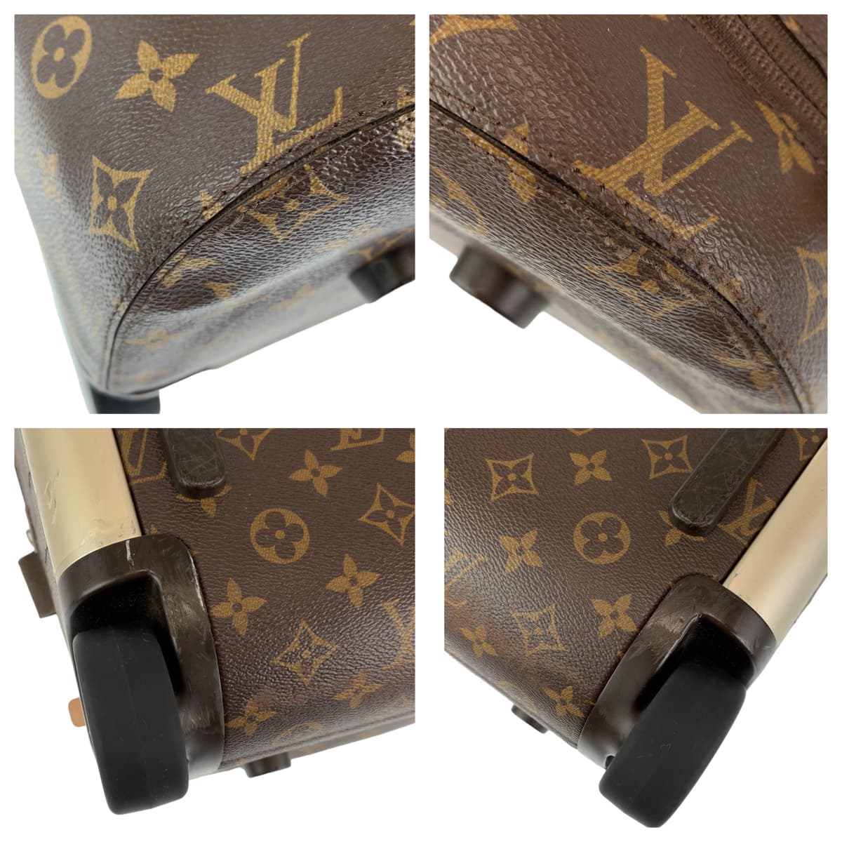 LOUIS VUITTON ルイヴィトン モノグラム ホライゾン ソフト 男女兼用 ブラウン 茶 シルバー金具 PVC M20109 キャリーバッグ ボストンバッグ  レディース