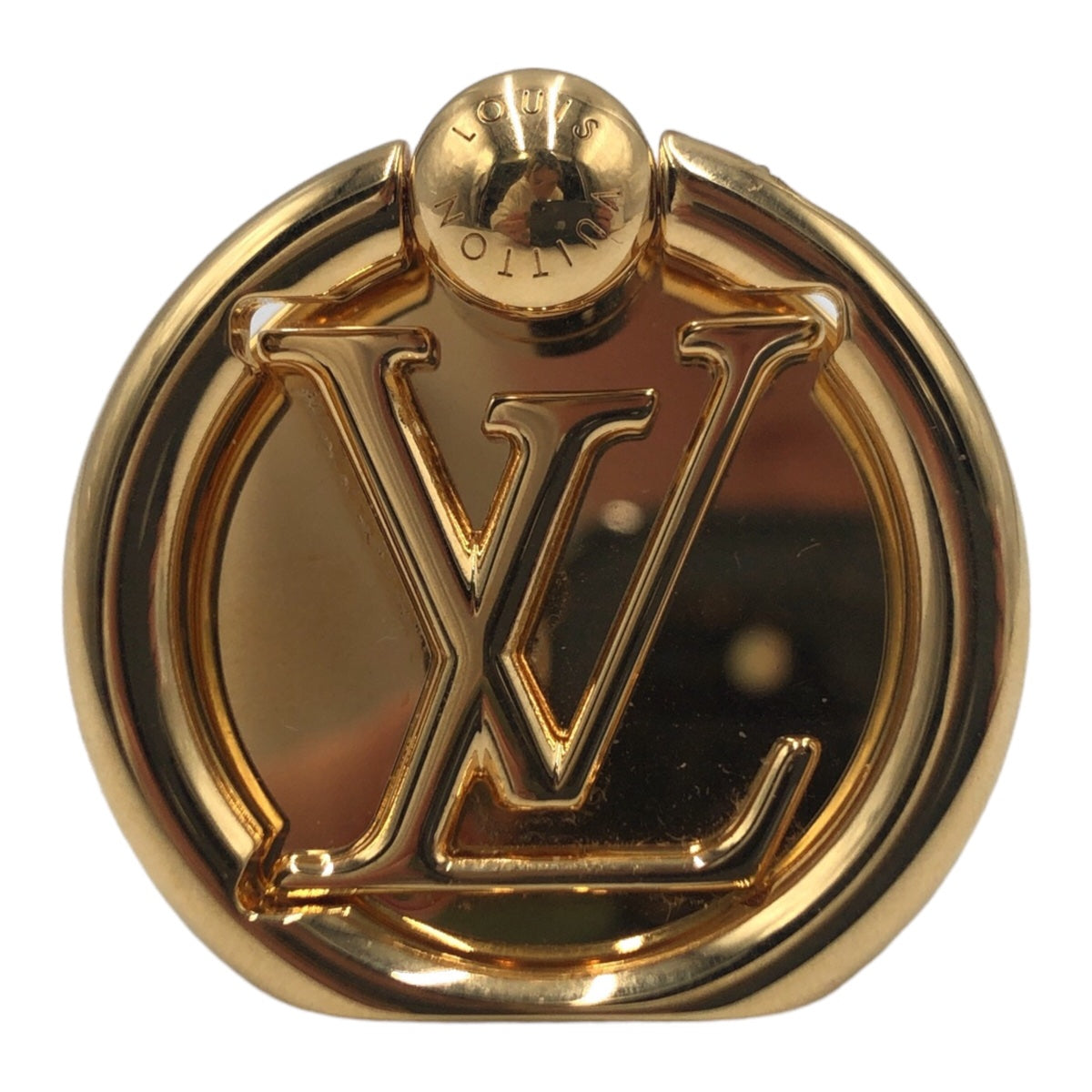 LOUIS VUITTON ルイヴィトン フォンリング ルイーズ 男女兼用 ゴールド 金 メタル M64290 スマホリング スマホアクセサリー  メンズ