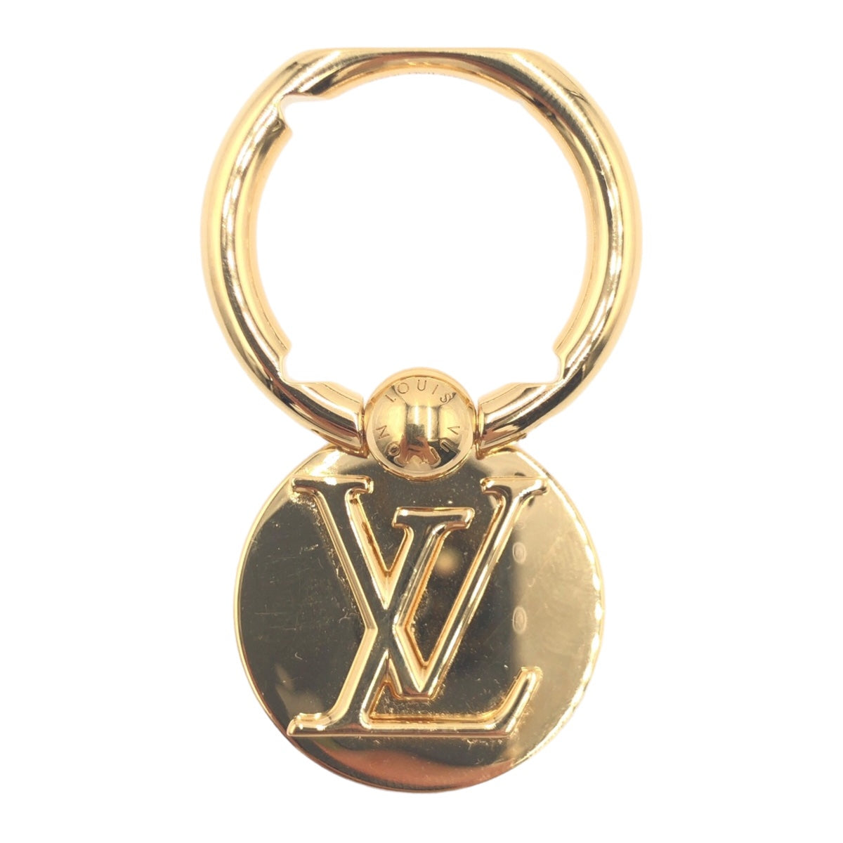 LOUIS VUITTON ルイヴィトン フォンリング ルイーズ 男女兼用 ゴールド 金 メタル M64290 スマホリング スマホアクセサリー  メンズ