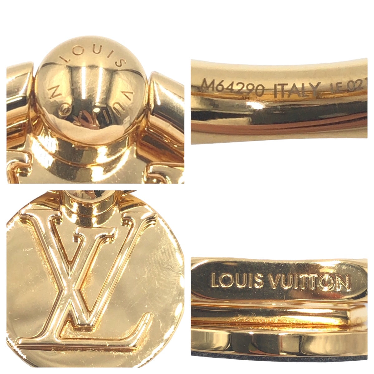 LOUIS VUITTON ルイヴィトン フォンリング ルイーズ 男女兼用 ゴールド 金 メタル M64290 スマホリング スマホアクセサリー  メンズ