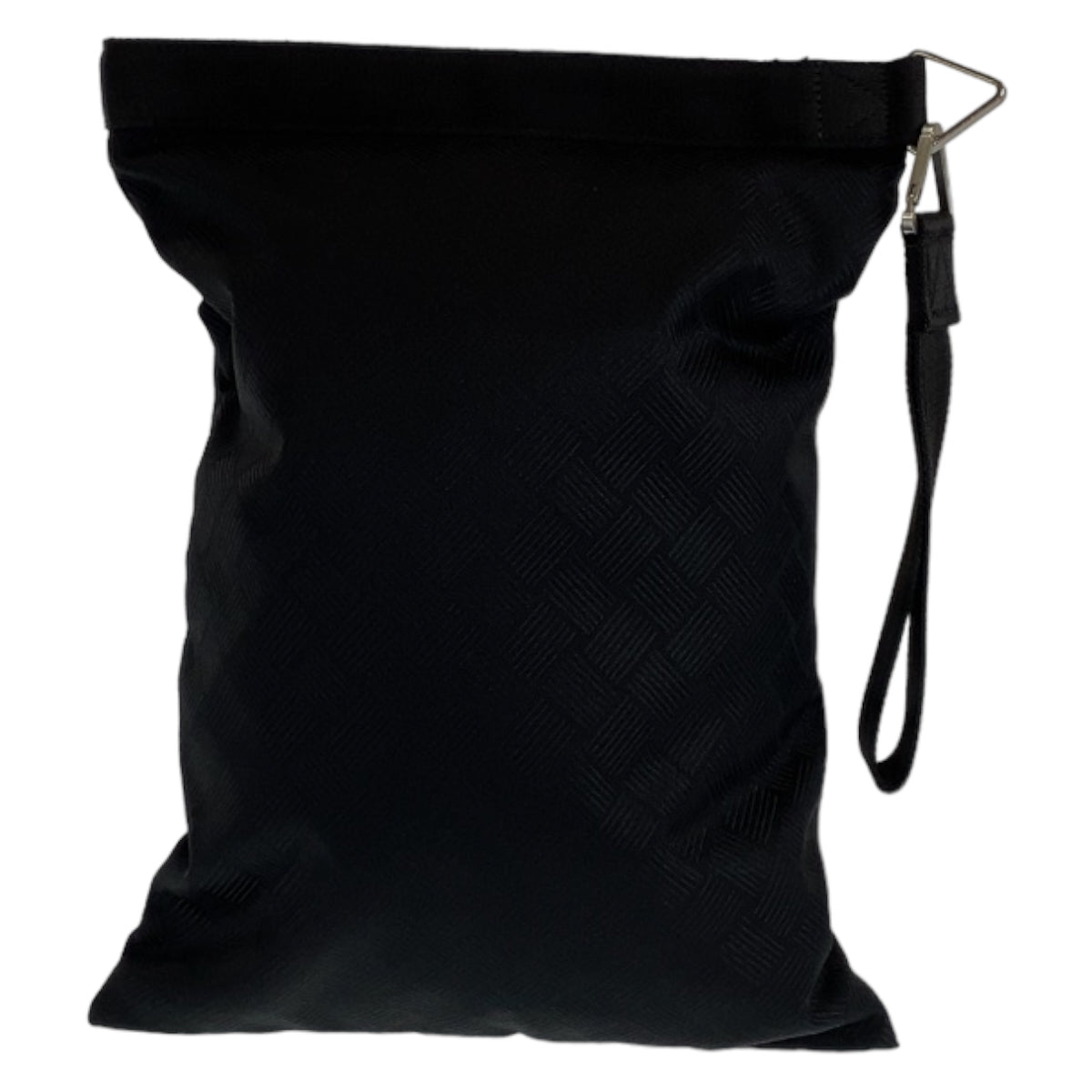 BOTTEGAVENETA ボッテガヴェネタ ブラック 黒 シルバー金具 ナイロン クラッチバッグ サブバッグ  メンズ
