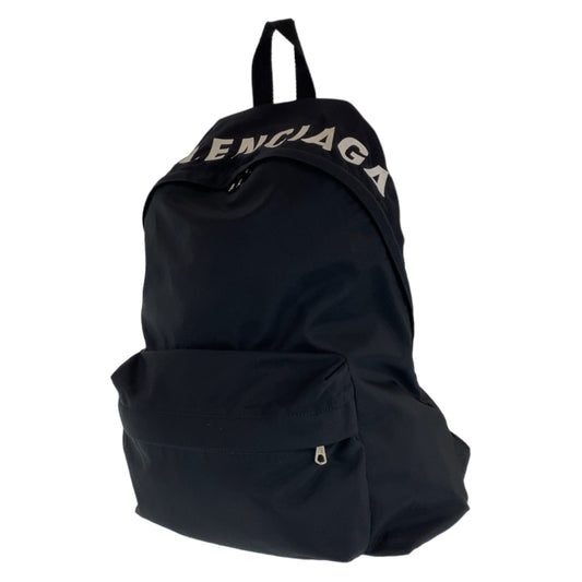 BALENCIAGA バレンシアガ ウィール ブラック黒 ナイロン リュック バックパック  メンズ