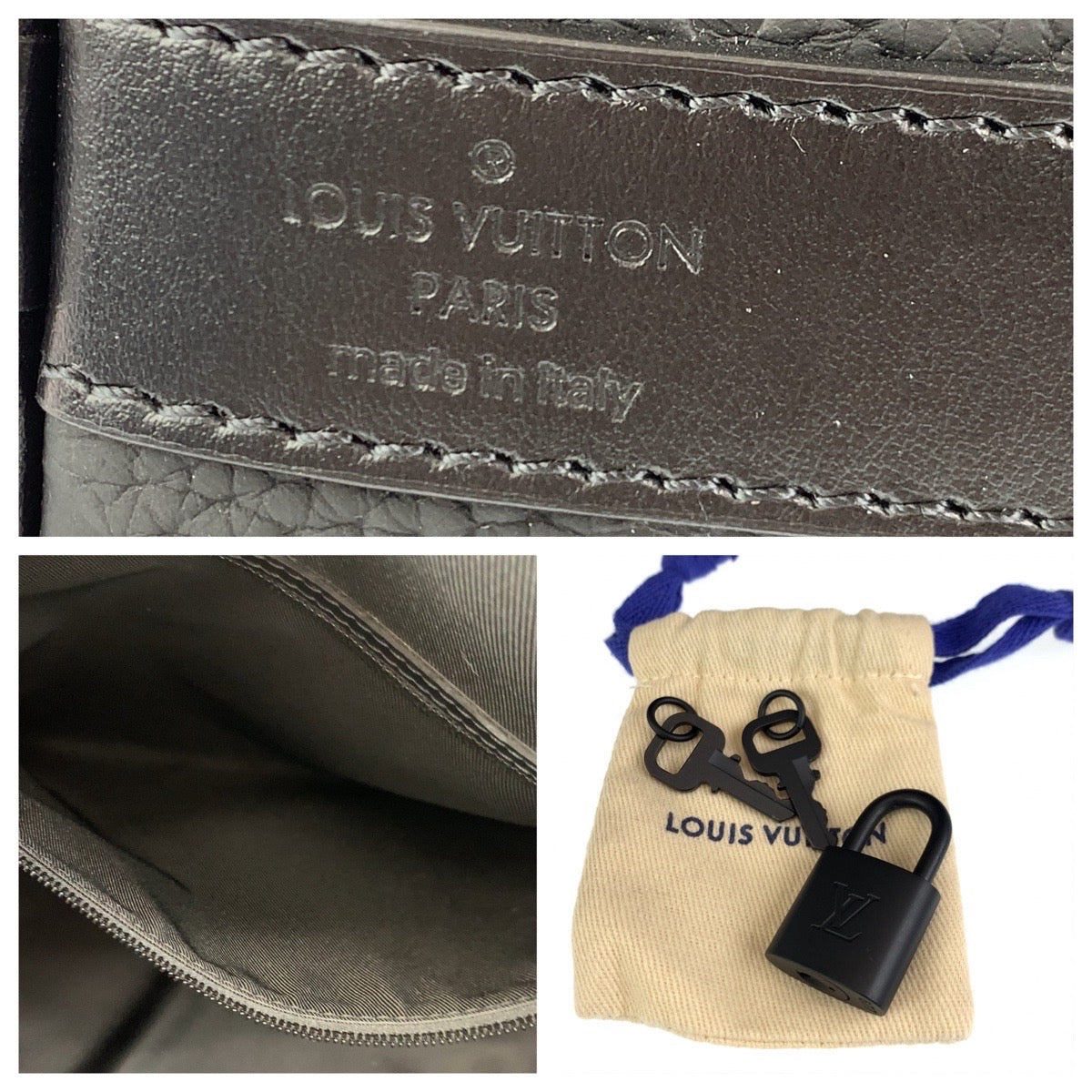 LOUIS VUITTON Louis Vuitton Monogram Keepall Bandouliere 50 Matte Black Taurillon Leather M59025 Boston Bag Travel Bag Men's