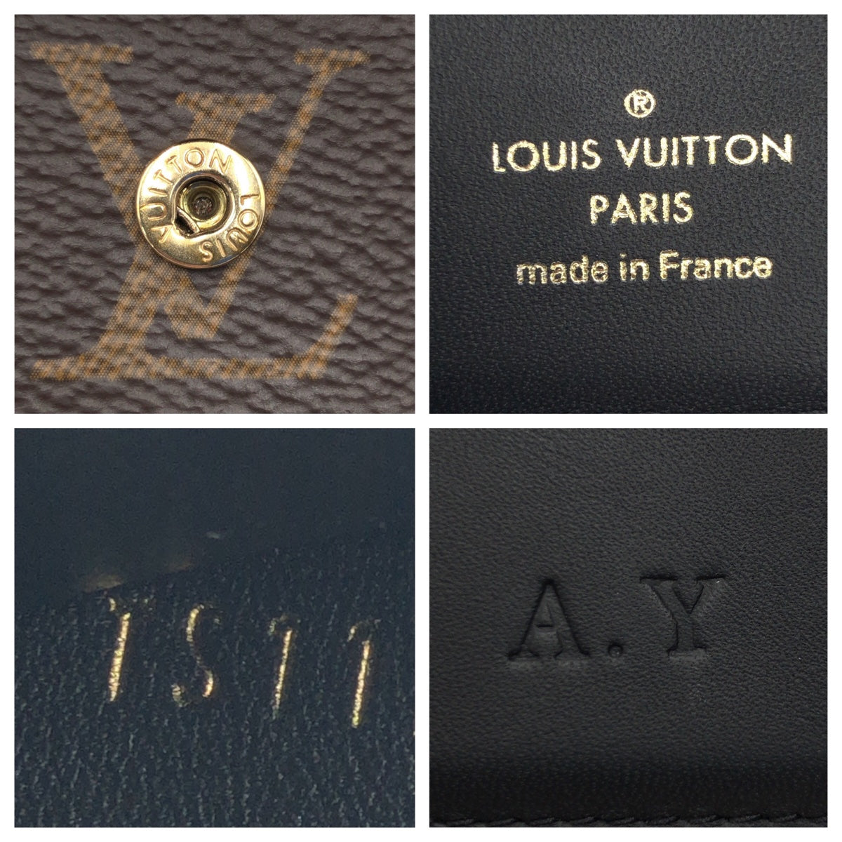 LOUIS VUITTON ルイヴィトン モノグラム  ポルトフォイユ チュイルリー コンパクト レッド 赤 ブラウン 茶 ゴールド金具 PVC M63904 二つ折り財布 札入れ  レディース