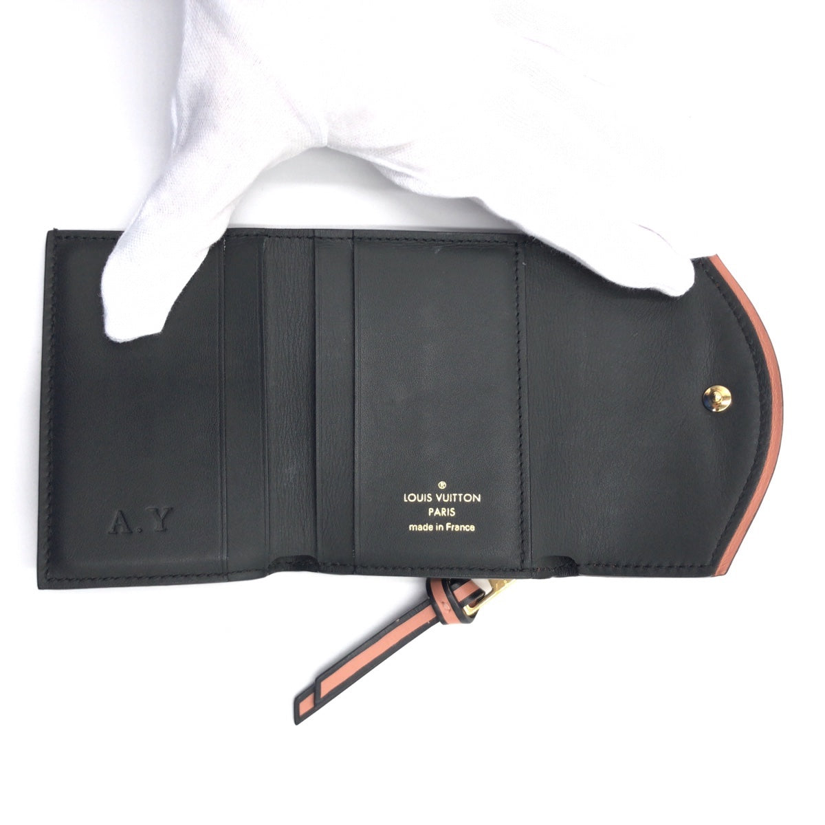LOUIS VUITTON ルイヴィトン モノグラム  ポルトフォイユ チュイルリー コンパクト レッド 赤 ブラウン 茶 ゴールド金具 PVC M63904 二つ折り財布 札入れ  レディース