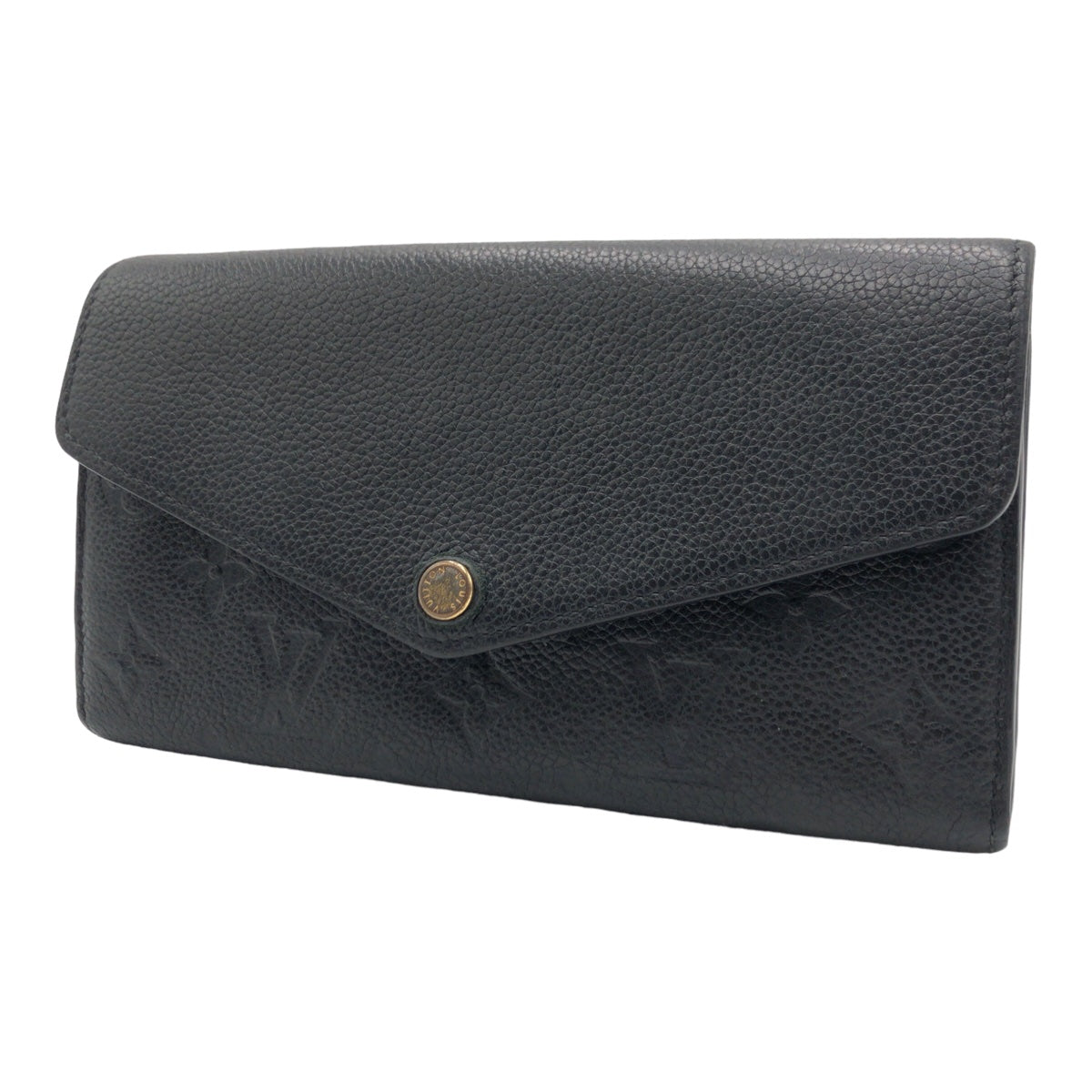 LOUIS VUITTON ルイヴィトン モノグラム アンプラント ポルトフォイユ サラ ブラック 黒 ゴールド金具 レザー M61182 長財布 ロングウォレット  メンズ