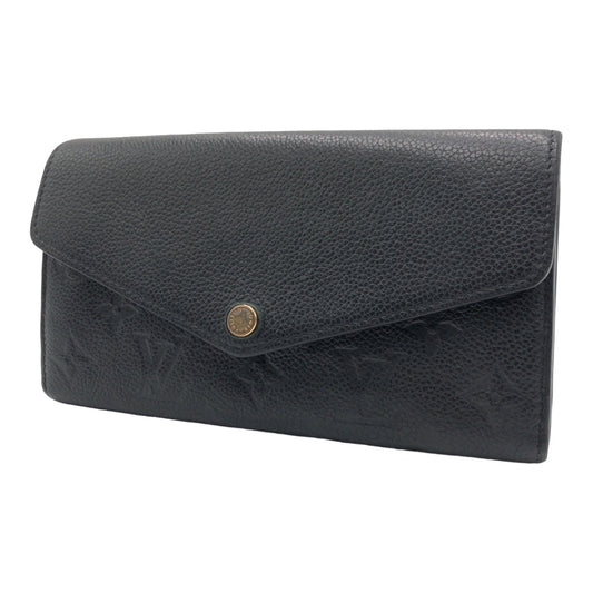 LOUIS VUITTON ルイヴィトン モノグラム アンプラント ポルトフォイユ サラ ブラック 黒 ゴールド金具 レザー M61182 長財布 ロングウォレット  メンズ
