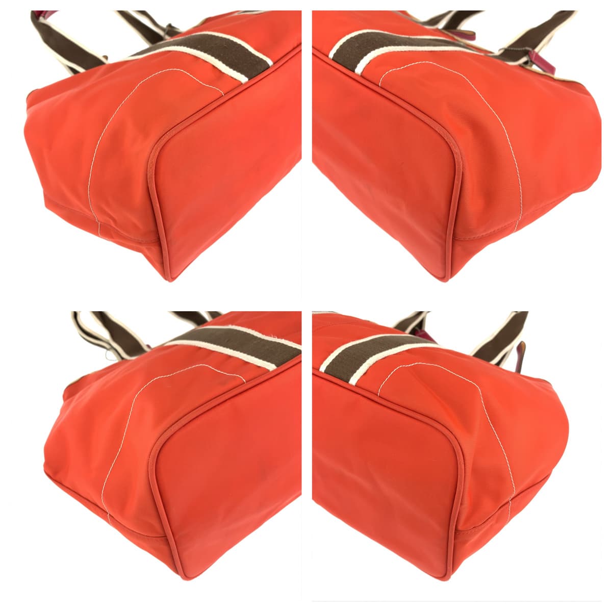COACH コーチ シグネチャー ハンプトンズ ウィークエンド オレンジ ナイロン 6262 ショルダーバッグ トートバッグ  レディース