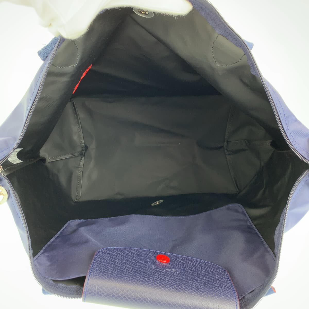 Longchamp ロンシャン ル プリアージュ クラブ ネイビー 紺 レッド 赤 ナイロン トートバッグ ショルダーバッグ  レディース