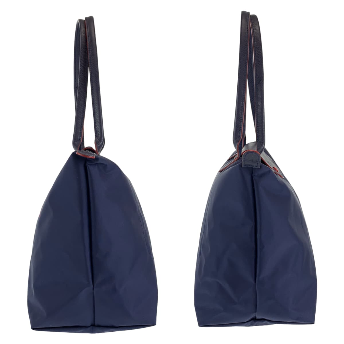 Longchamp ロンシャン ル プリアージュ クラブ ネイビー 紺 レッド 赤 ナイロン トートバッグ ショルダーバッグ  レディース