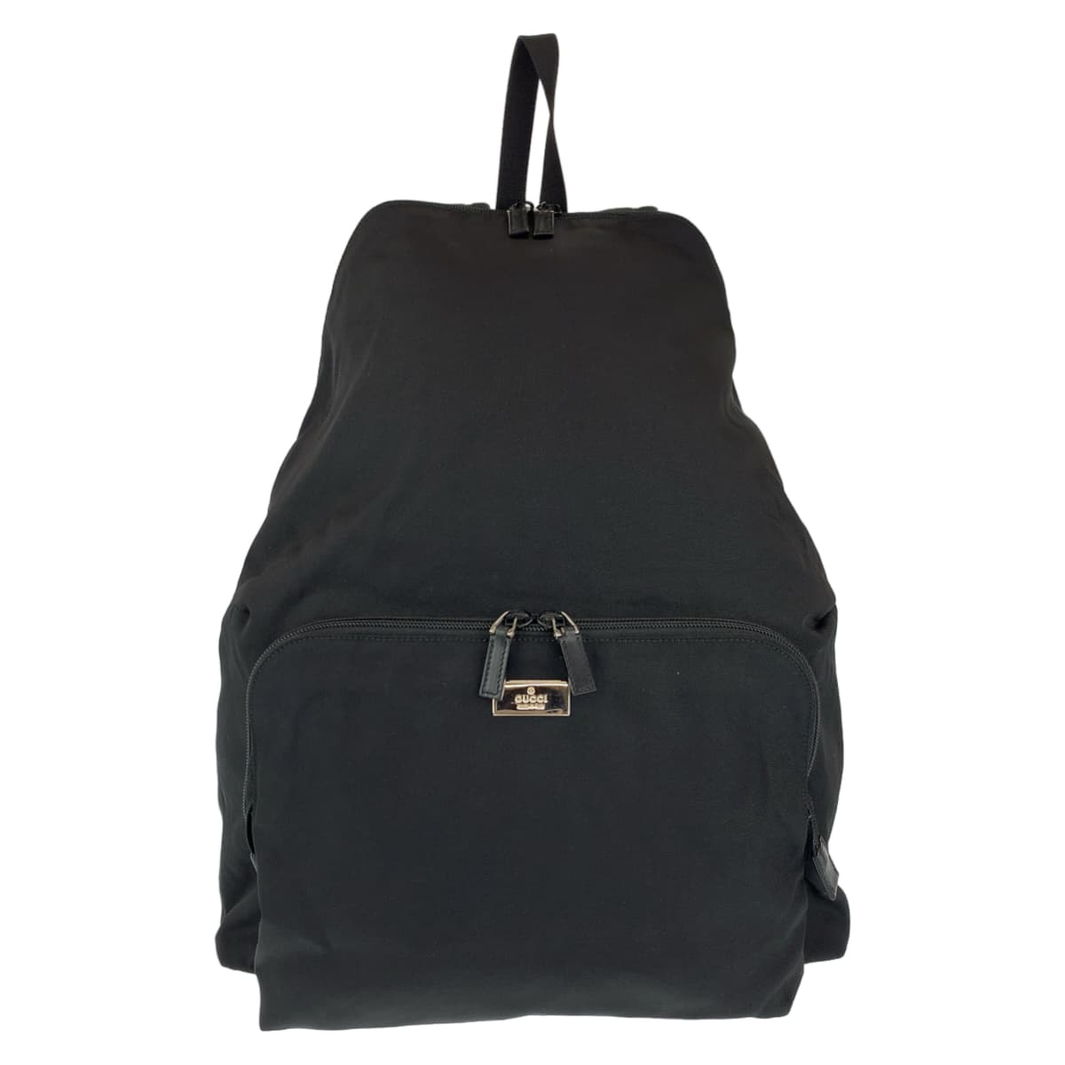 GUCCI グッチ 男女兼用 ブラック 黒 シルバー金具 ナイロン 019 0302 リュック バックパック  メンズ