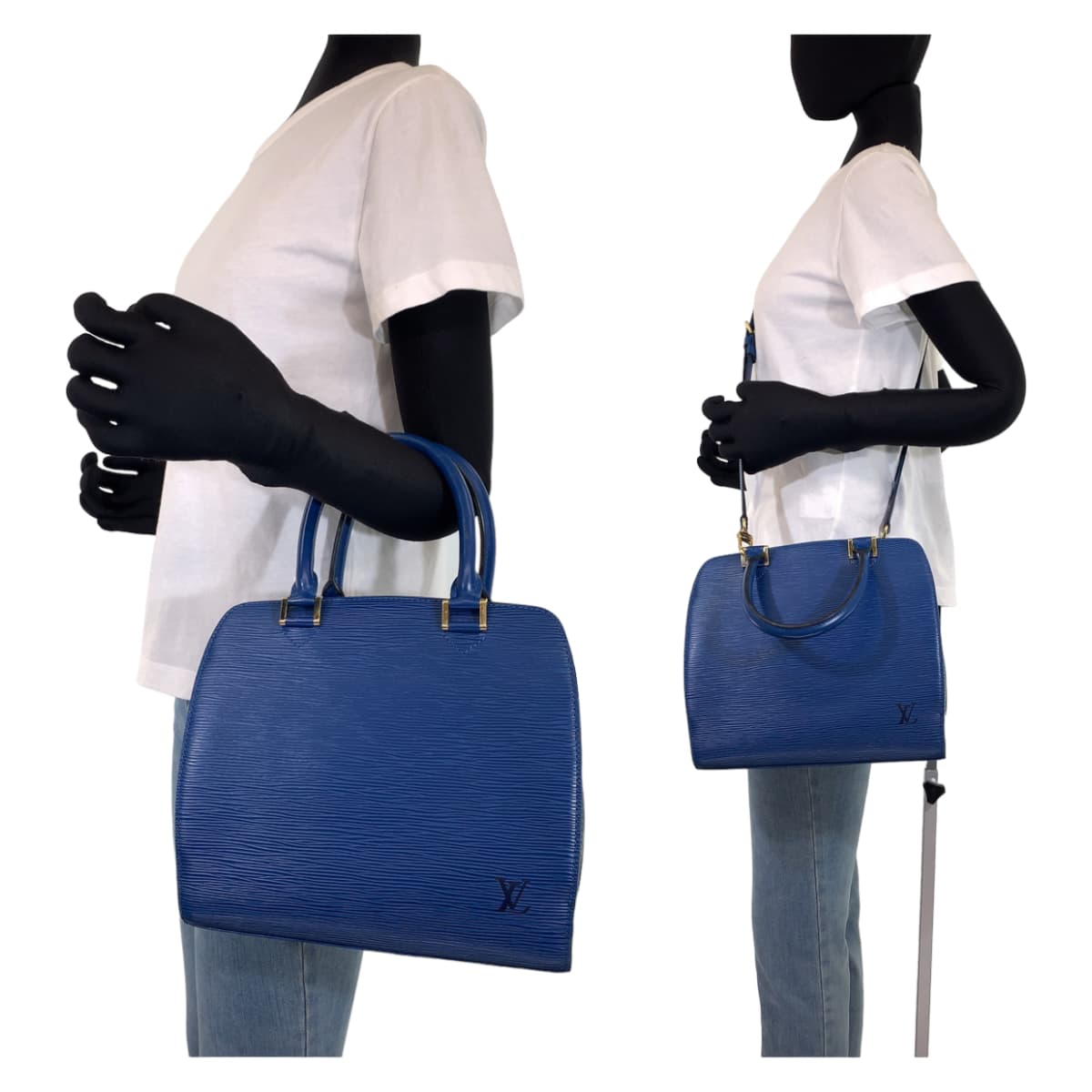 LOUIS VUITTON ルイヴィトン エピ ポンヌフ ブルー 青 トレドブルー エピレザー M52055 ハンドバッグ ショルダーバッグ 2WAY  レディース