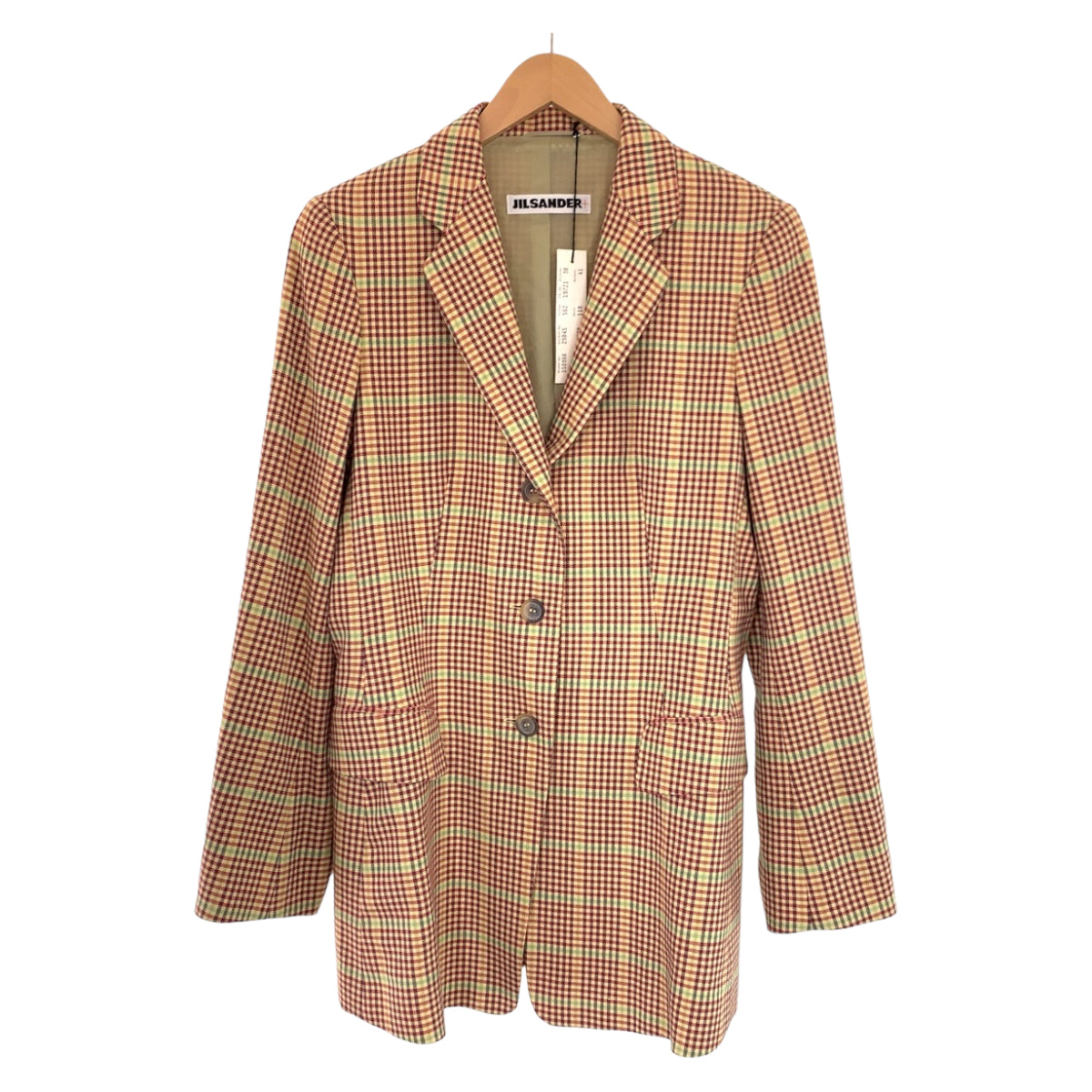 JIL SANDER ジルサンダー チェック柄 サイズ38 マルチカラー ウール / カシミヤ ジャケット テーラードジャケット  レディース