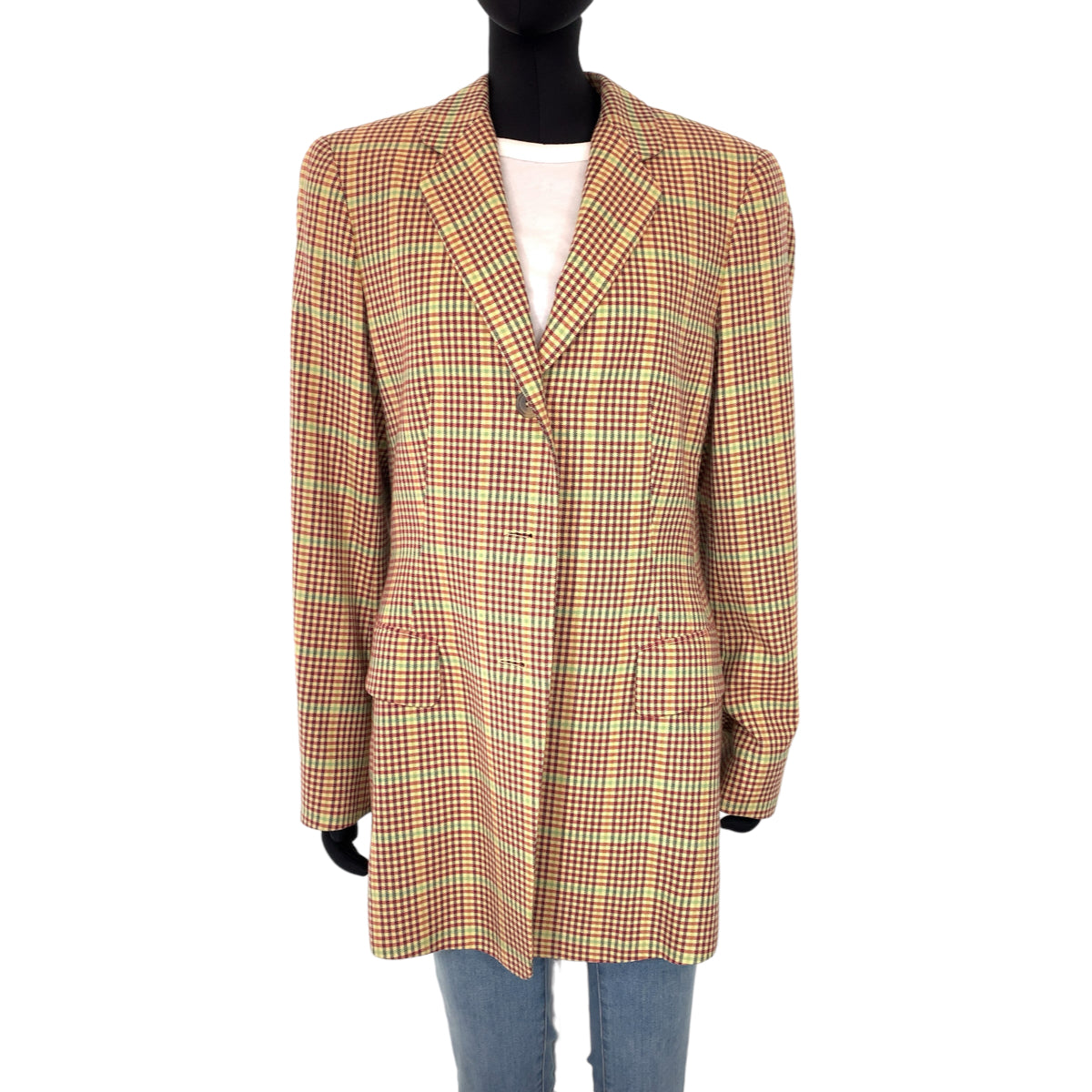 JIL SANDER ジルサンダー チェック柄 サイズ38 マルチカラー ウール / カシミヤ ジャケット テーラードジャケット  レディース
