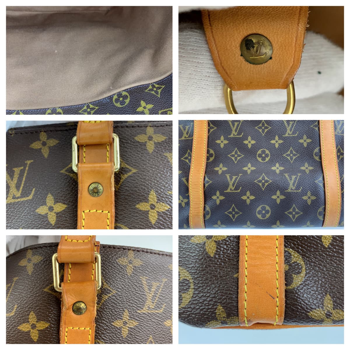LOUIS VUITTON ルイヴィトン モノグラム サックショッピング ブラウン 茶 ゴールド金具 PVC M51108 トートバッグ ショルダーバッグ  レディース
