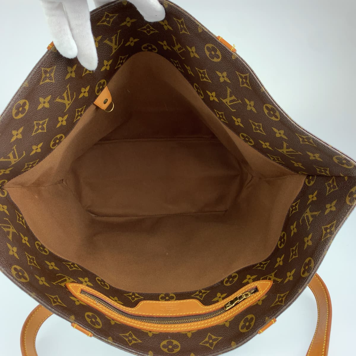 LOUIS VUITTON ルイヴィトン モノグラム サックショッピング ブラウン 茶 ゴールド金具 PVC M51108 トートバッグ ショルダーバッグ  レディース