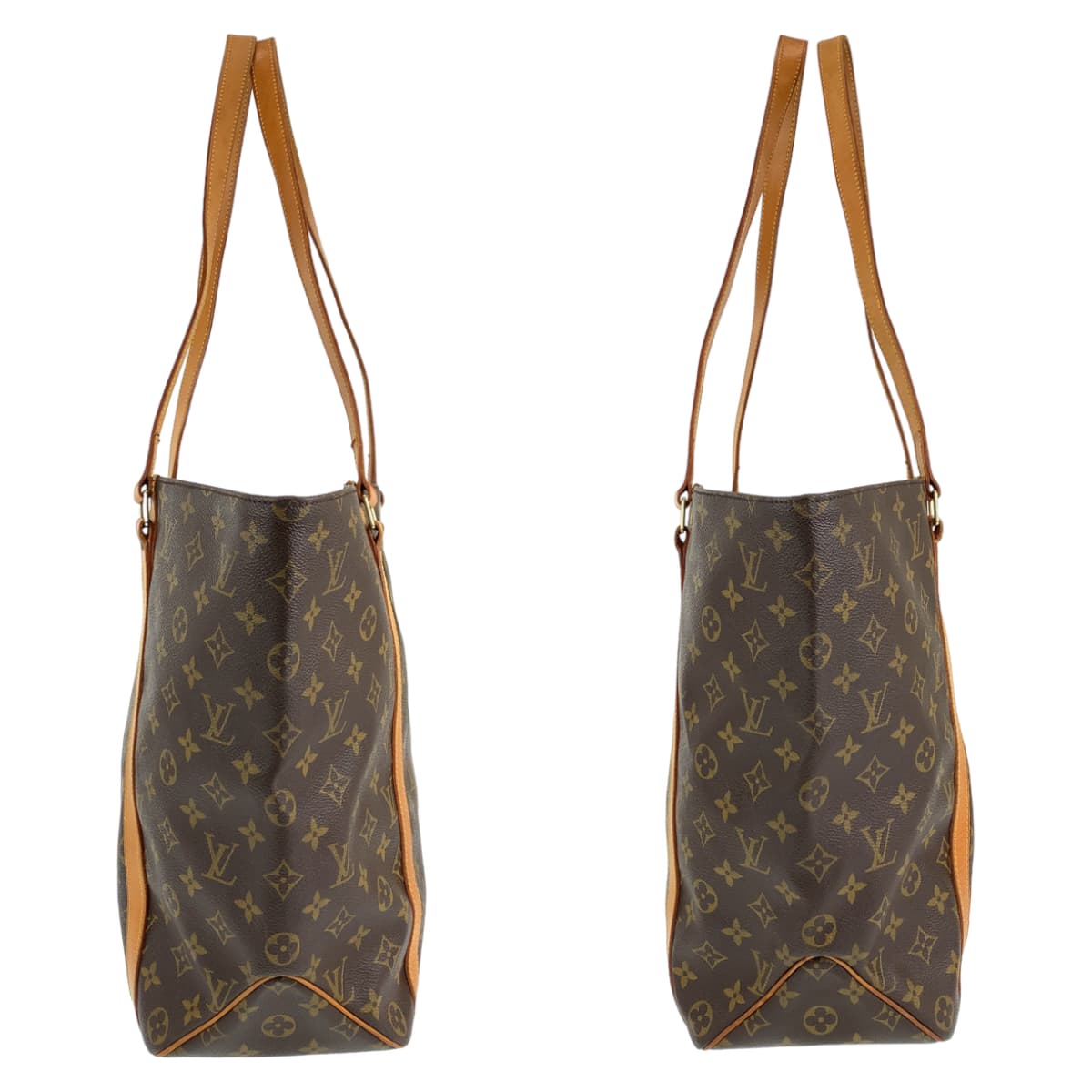 LOUIS VUITTON ルイヴィトン モノグラム サックショッピング ブラウン 茶 ゴールド金具 PVC M51108 トートバッグ ショルダーバッグ  レディース