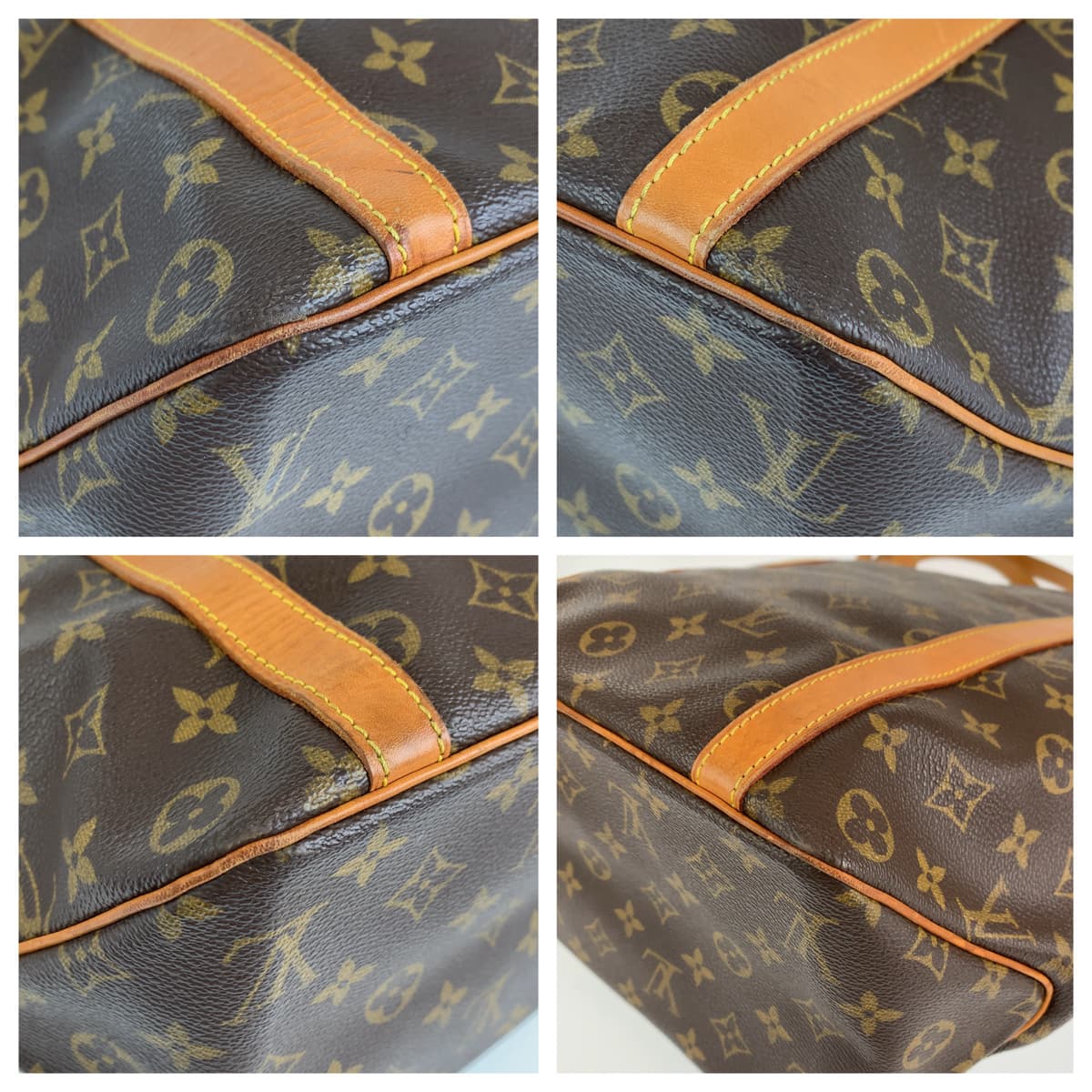 LOUIS VUITTON ルイヴィトン モノグラム サックショッピング ブラウン 茶 ゴールド金具 PVC M51108 トートバッグ ショルダーバッグ  レディース