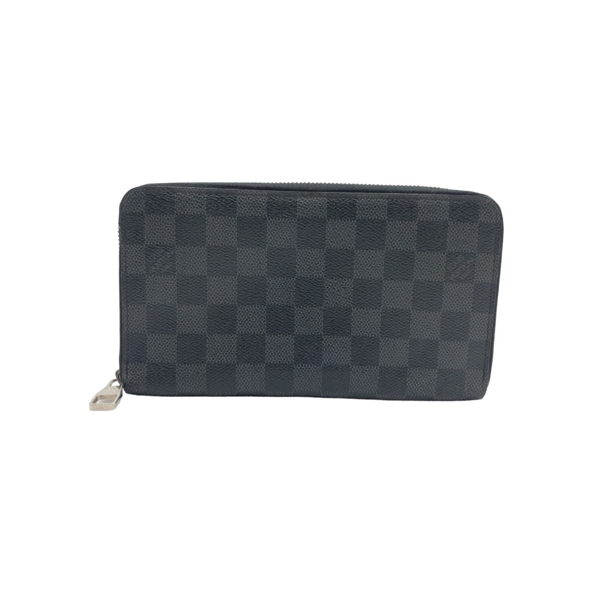 LOUIS VUITTON ルイヴィトン ダミエ グラフィット ジッピー オーガナイザー ブラック グレー シルバー金具 PVC N63077 長財布 ラウンドファスナー  メンズ