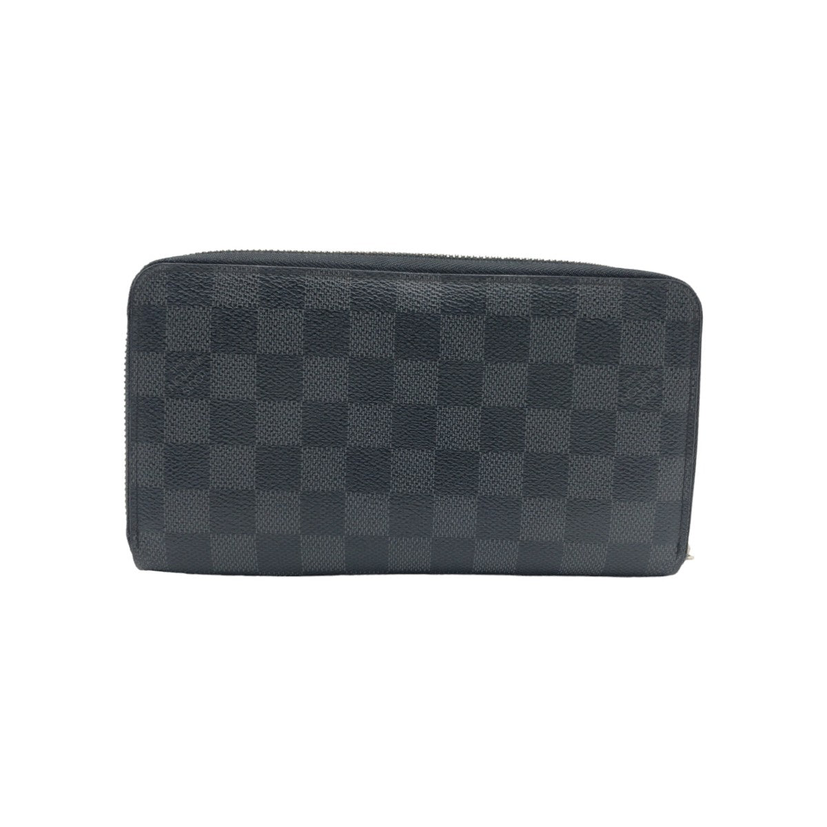 LOUIS VUITTON ルイヴィトン ダミエ グラフィット ジッピー オーガナイザー ブラック グレー シルバー金具 PVC N63077 長財布 ラウンドファスナー  メンズ
