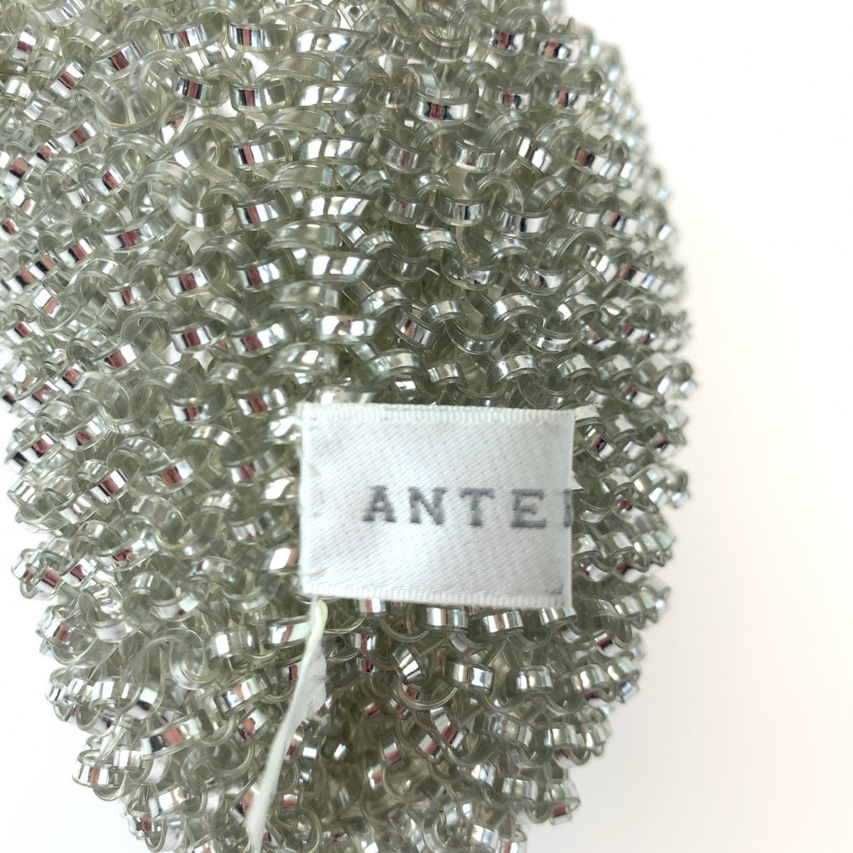 ANTEPRIMA アンテプリマ ワイヤーバッグ シルバー ナイロン ミニハンドバッグ アクセサリーポーチ  レディース