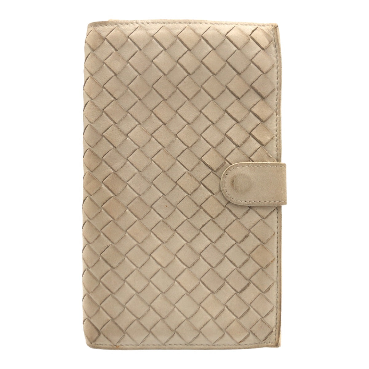 BOTTEGAVENETA ボッテガヴェネタ イントレチャート ベージュ ゴールド金具 ラムスキン t15454 長財布 ロングウォレット  レディース