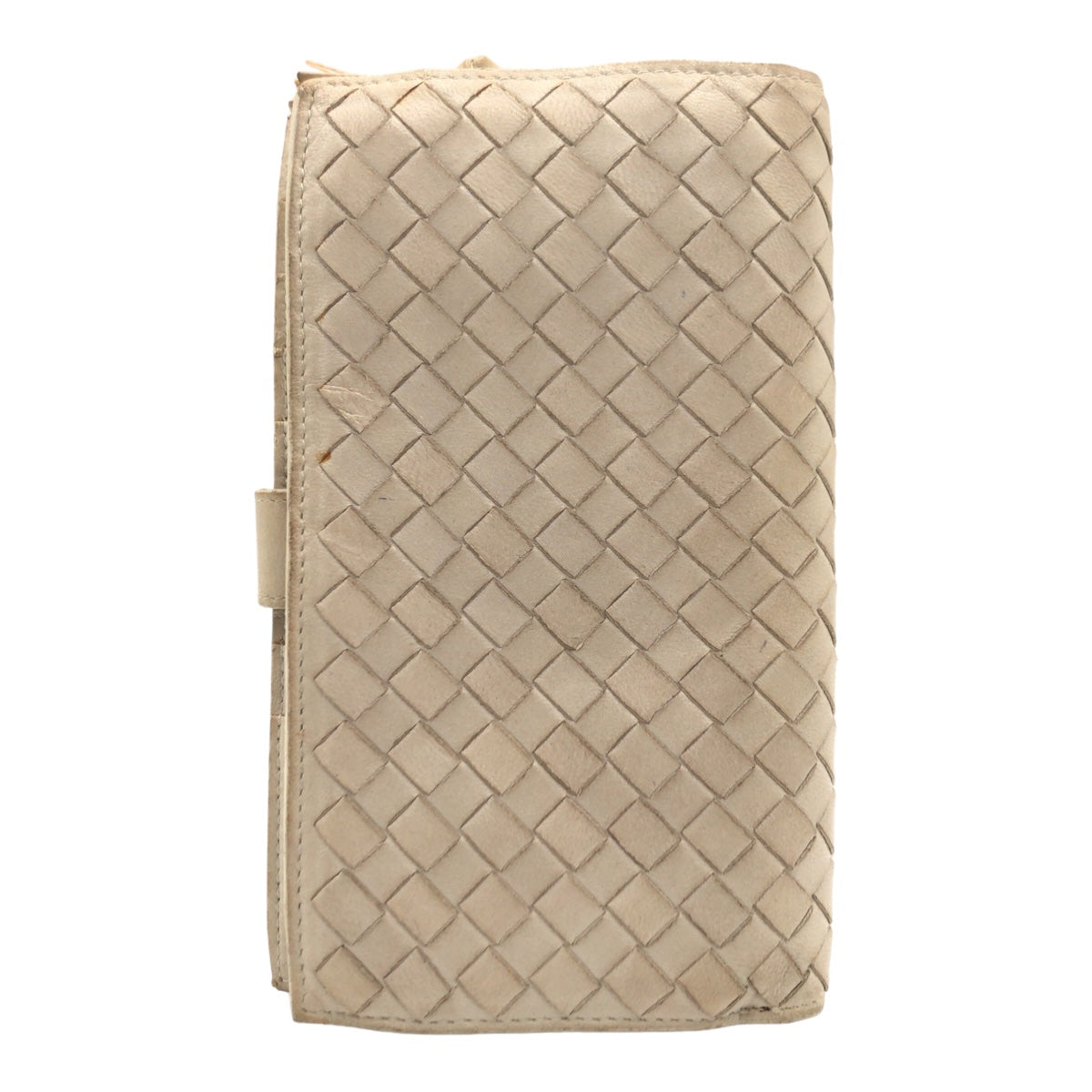 BOTTEGAVENETA ボッテガヴェネタ イントレチャート ベージュ ゴールド金具 ラムスキン t15454 長財布 ロングウォレット  レディース